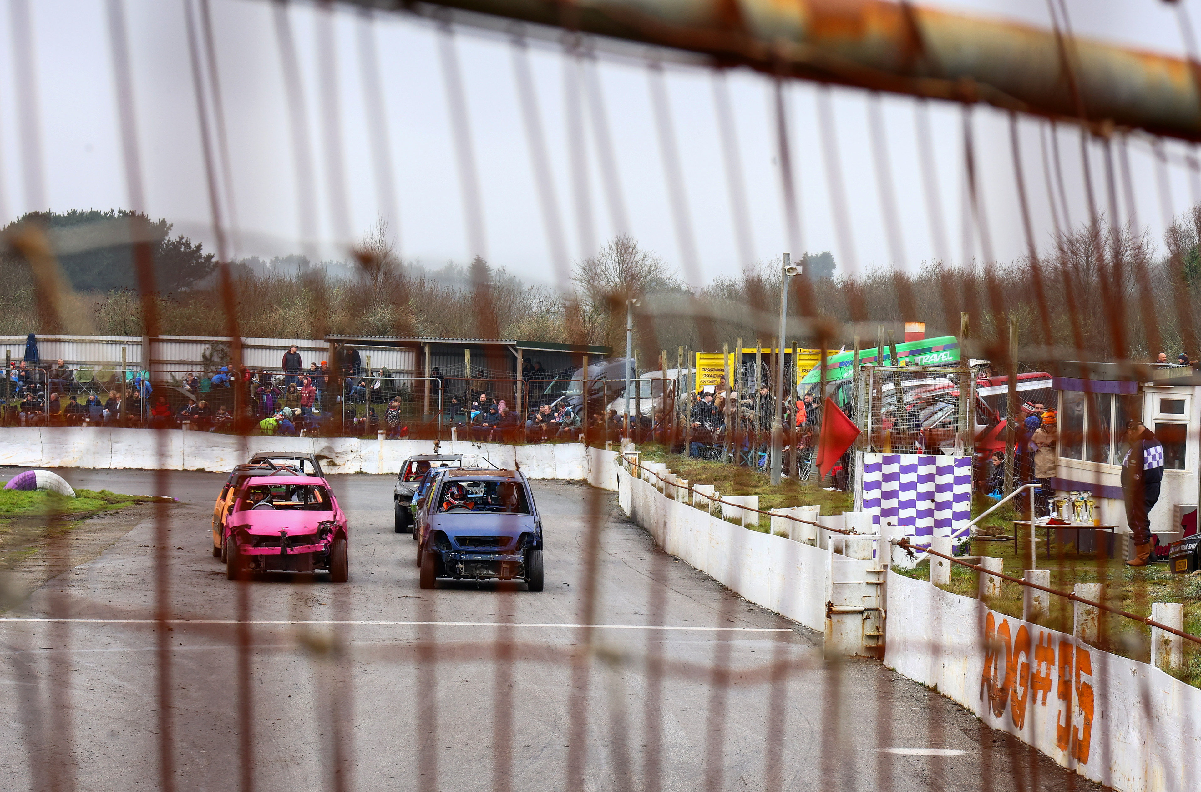 A series of shots from the "Banger Bonanza" at the United Downs Raceway, Redruth, Cornwall on the 29th December 2024. © Luke Williams, 2024. All rights reserved.