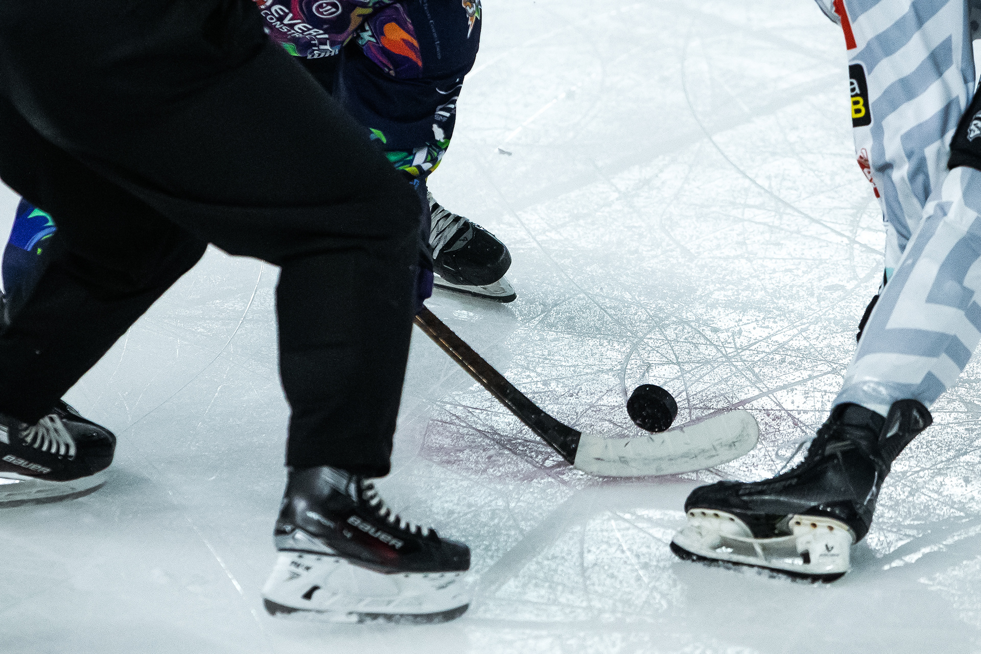 Manchester Storm defeat Belfast Giants 3-2 in Overtime in the Elite Ice Hockey League, Altrincham, Manchester. © Luke Williams, 2026. All rights reserved.