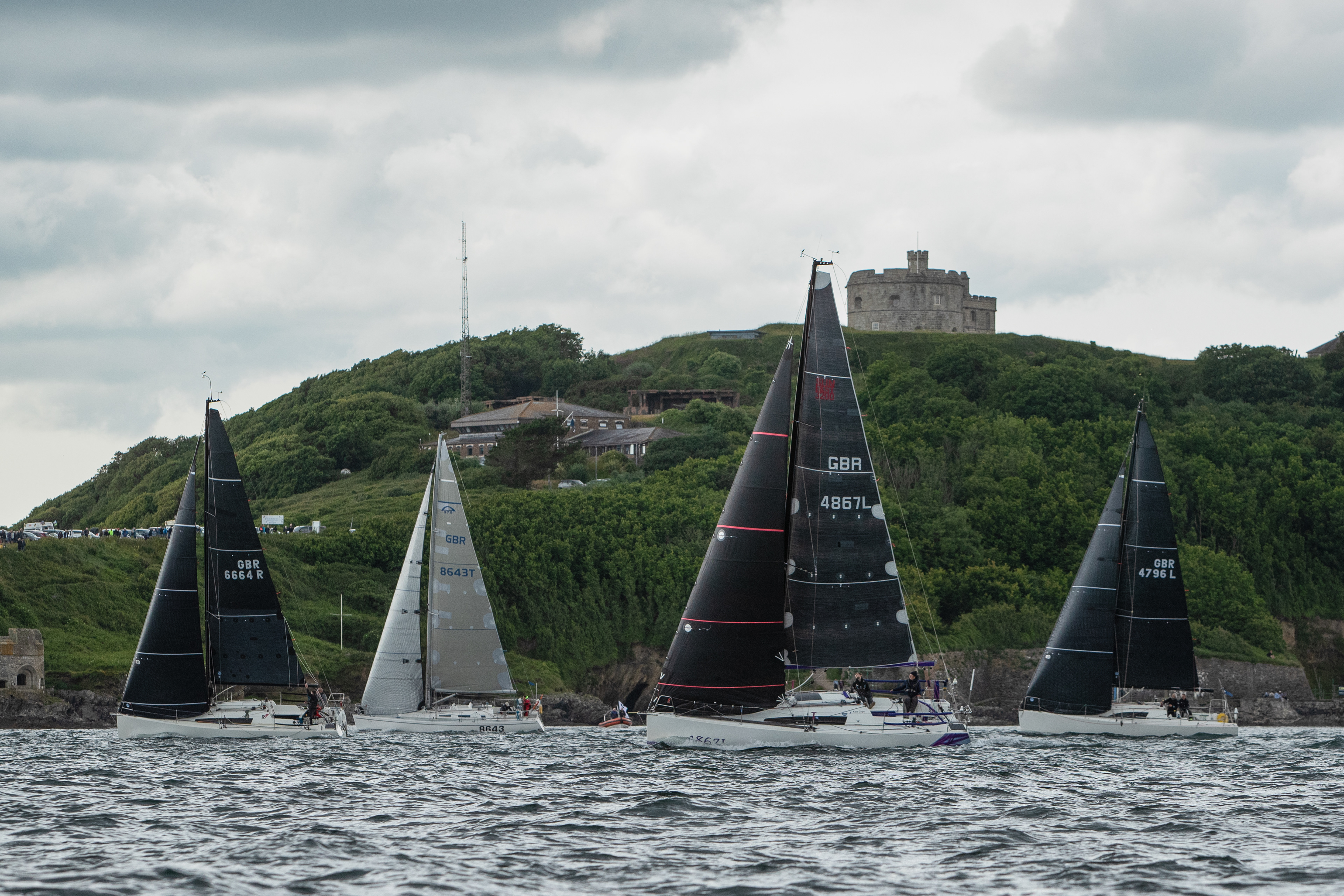 A piece of work shot for Yachting Monthly Magazine covering the Celtic Triangle Race, the first leg of the race set off from Pendennis Point in Cornwall headed for Kinsale.