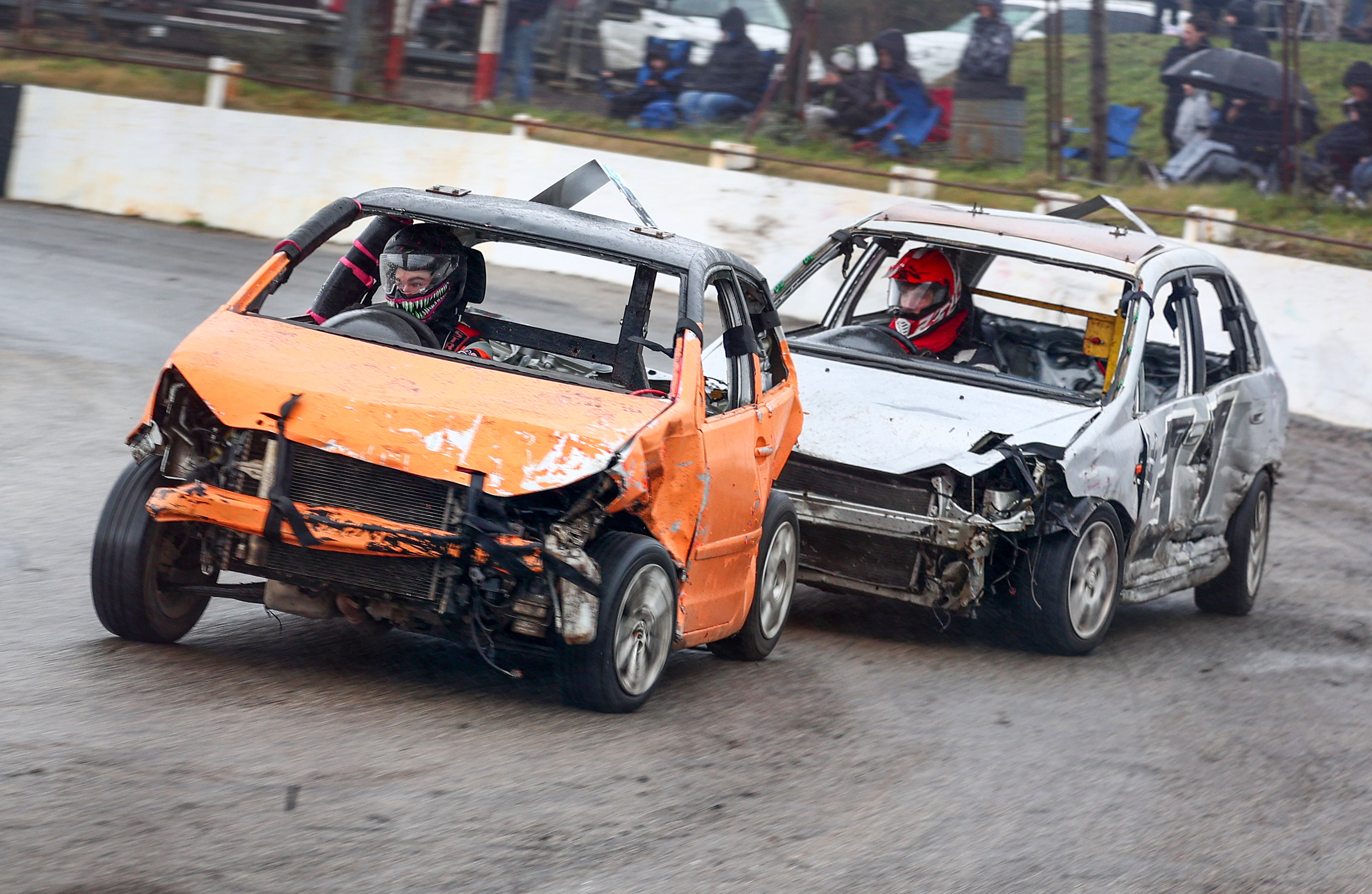 A series of shots from the "Banger Bonanza" at the United Downs Raceway, RedruthA series of shots from the "Banger Bonanza" at the United Downs Raceway, Redruth, Cornwall on the 29th December 2024. © Luke Williams, 2024. All rights reserved.