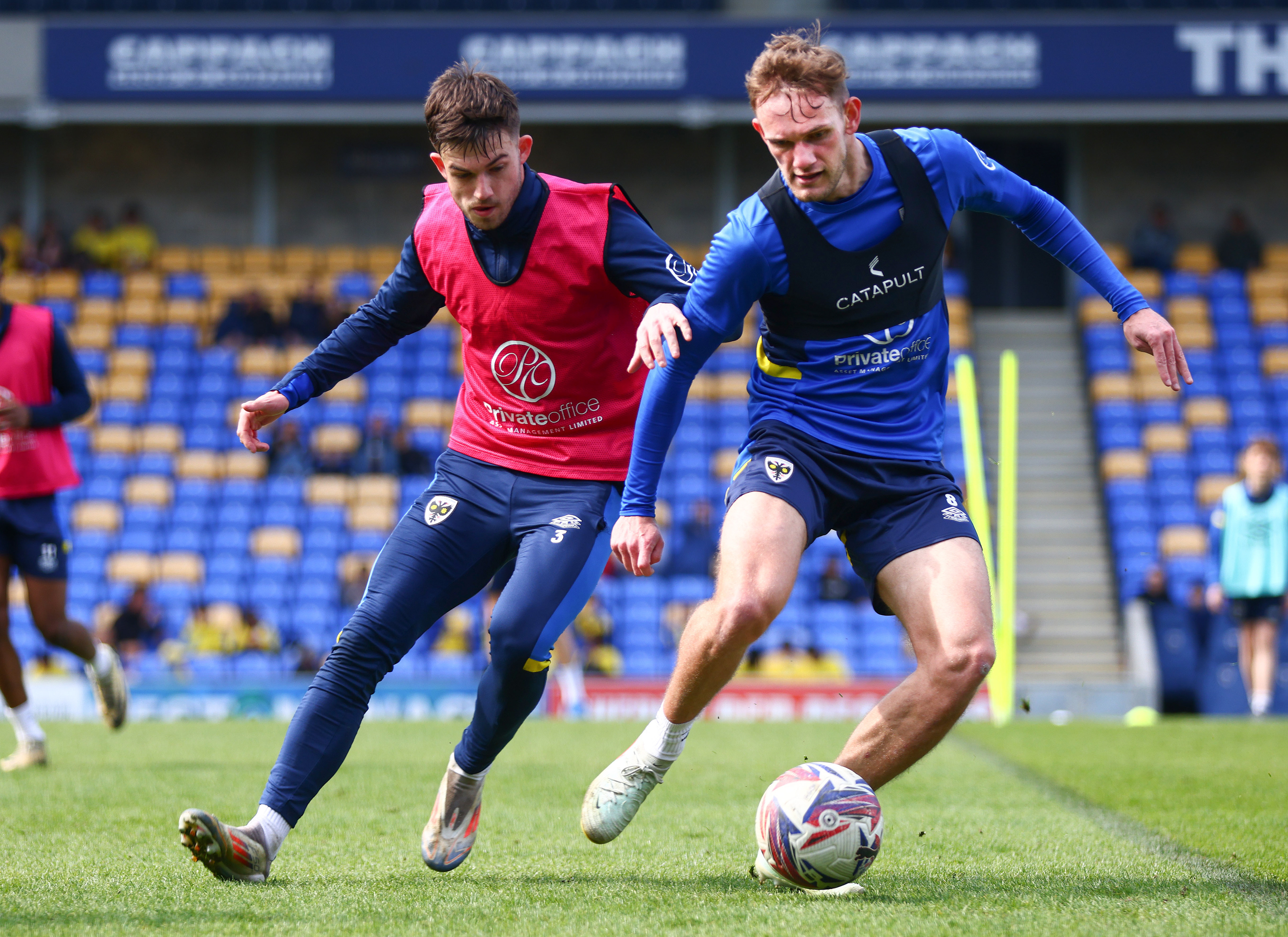 AFC Wimbledon draw 0-0 to Chesterfield FC in a League 2 Fixture at The Cherry Red Records Stadium. Shot for Kontent Haus Agency.