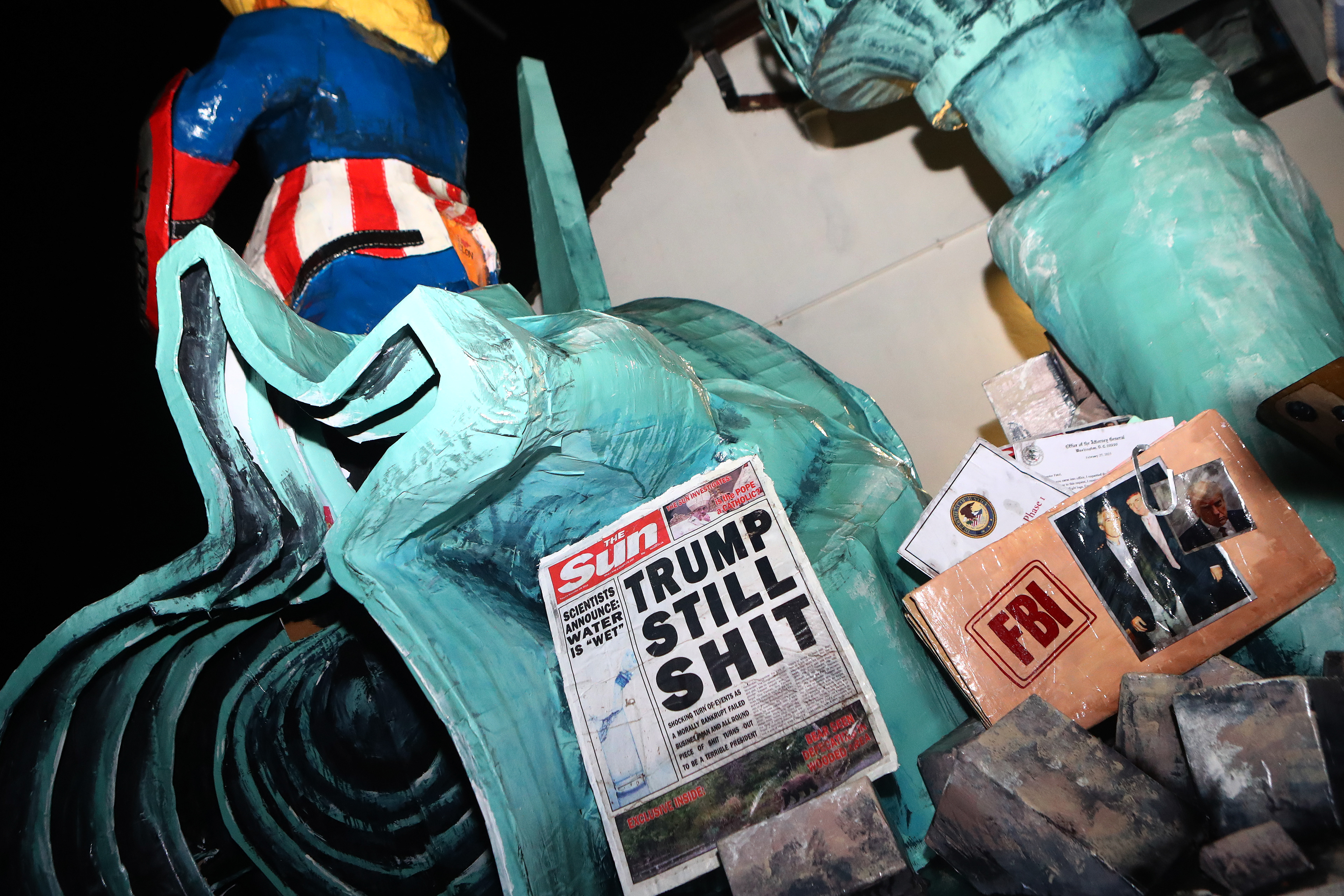 Wednesday 5th November 2025: Southover bonfire celebrations take place in Lewes, East Sussex.  The night involves societies from around the Lewes area marching through the streets with torches and burning effigy’s at designated fire sites.