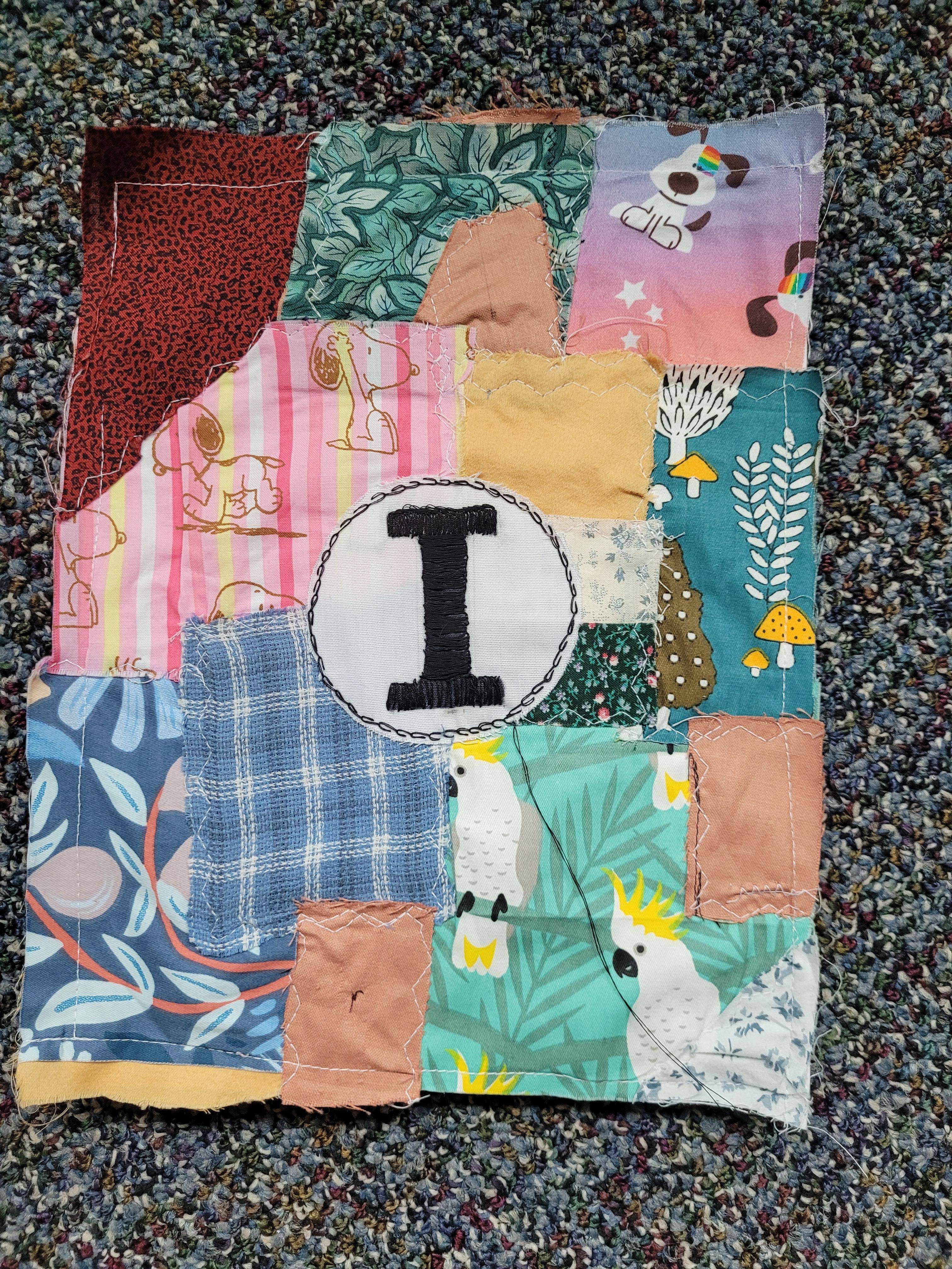 Original quilt made by me for page 5