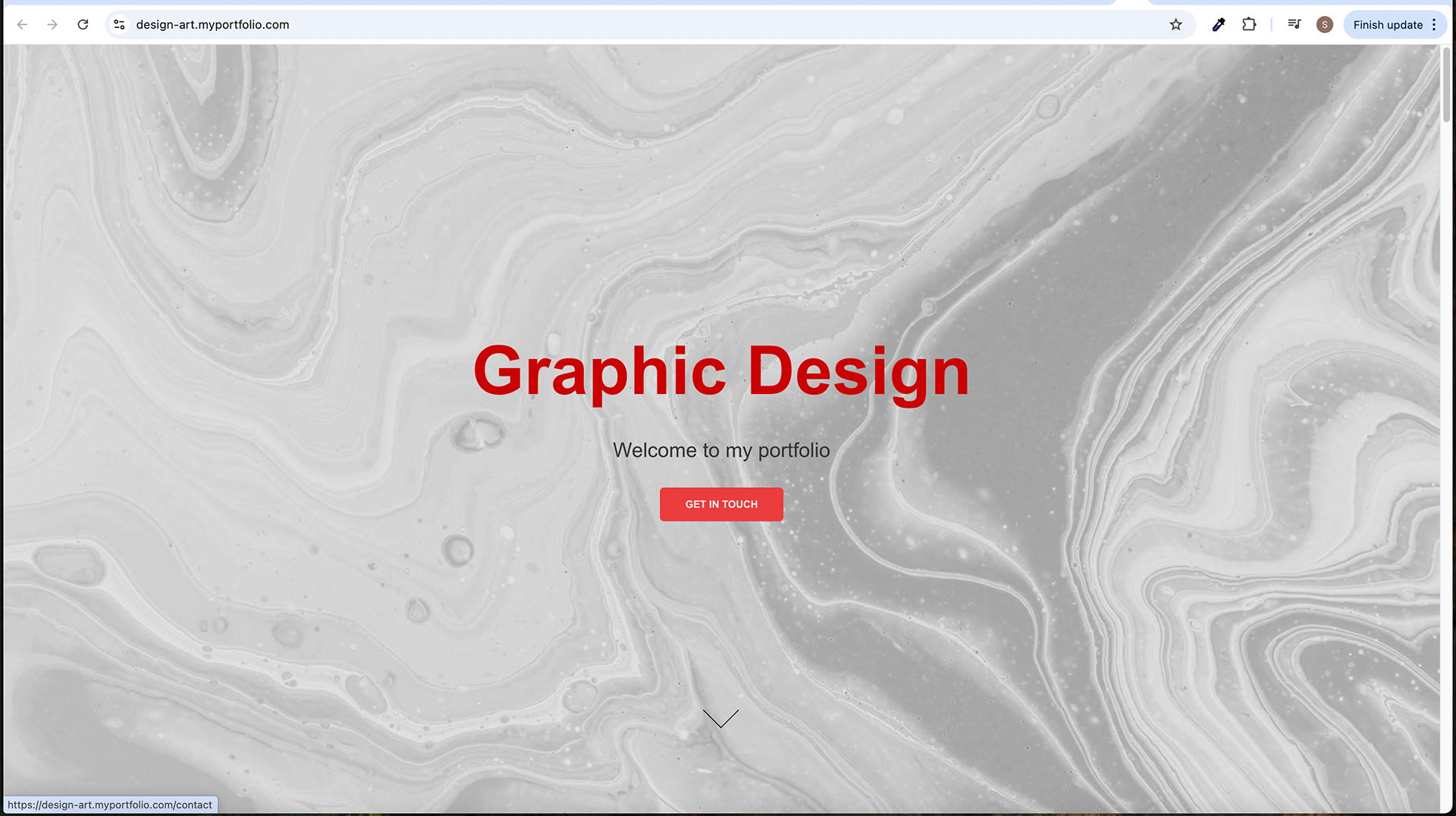 Home Screen Scroll Down - Design Screen - Button Hover Effect