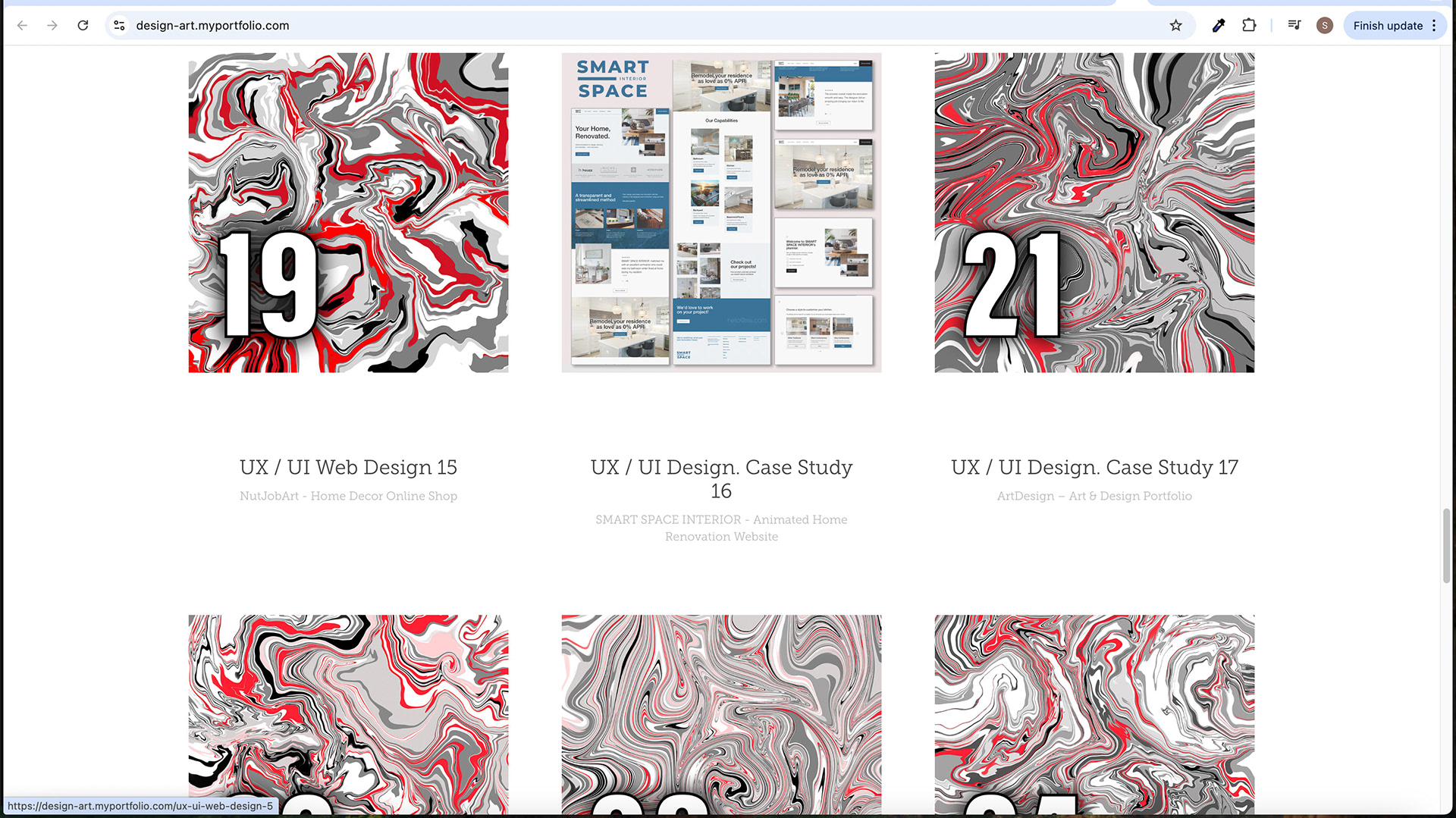 Design Screen - Image Hover Effect