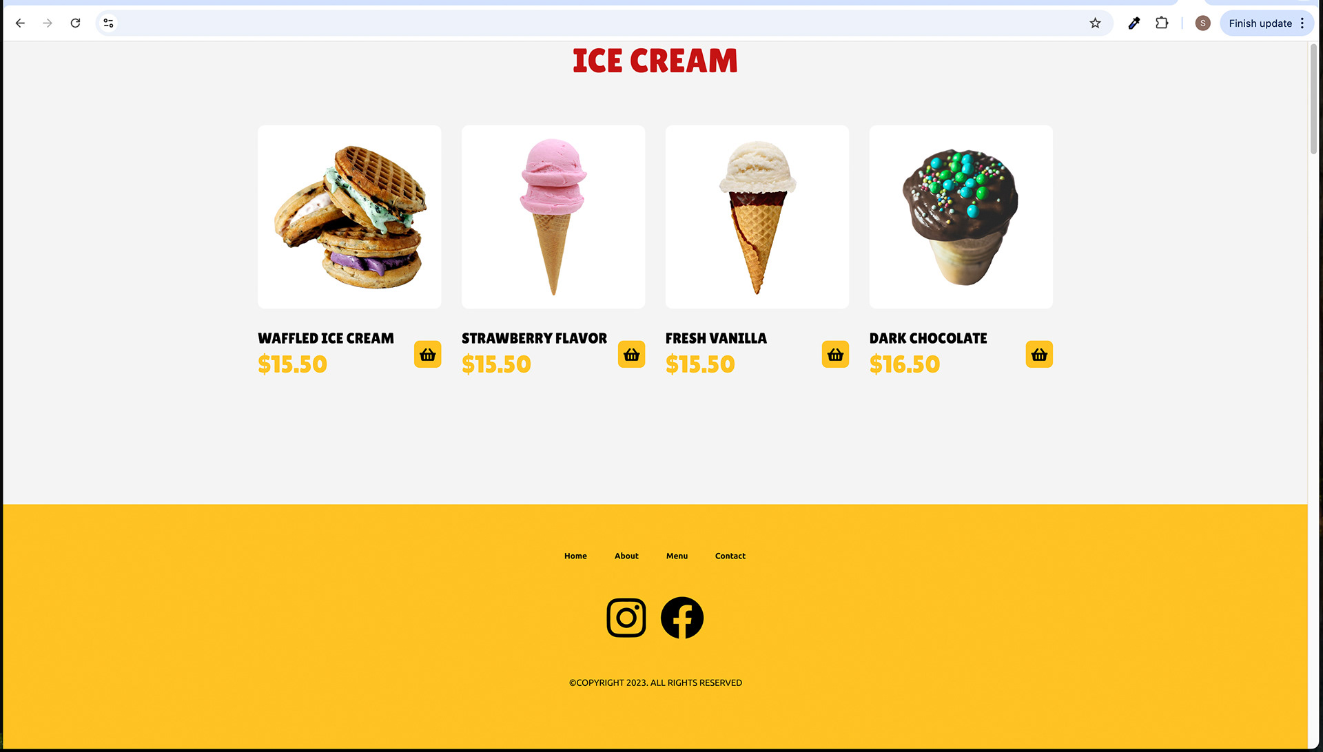 Desktop Screen - Footer