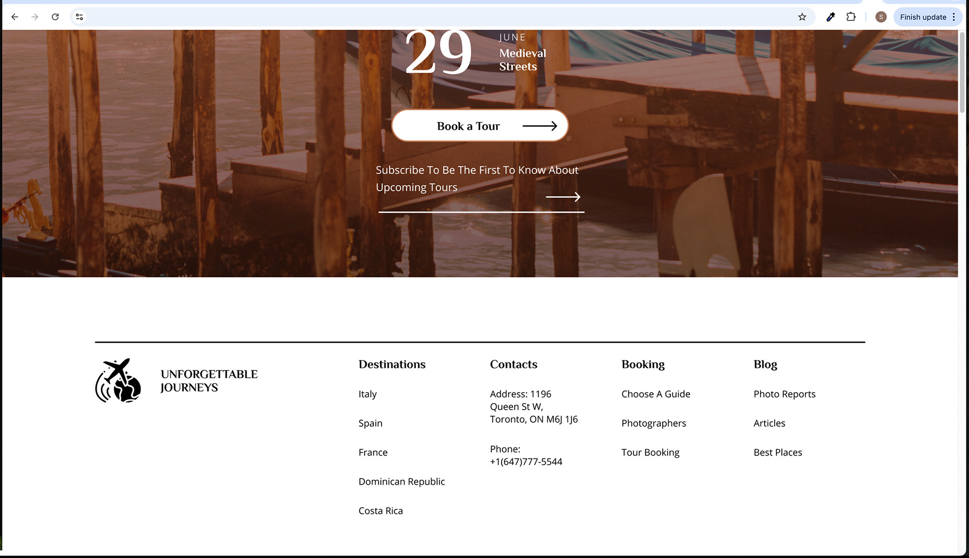 Home Screen - Footer