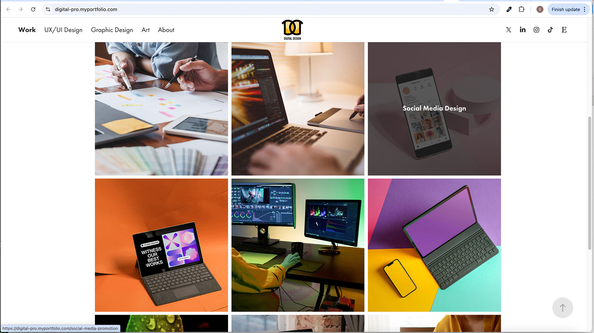 Home Screen - Image Hover Effect
