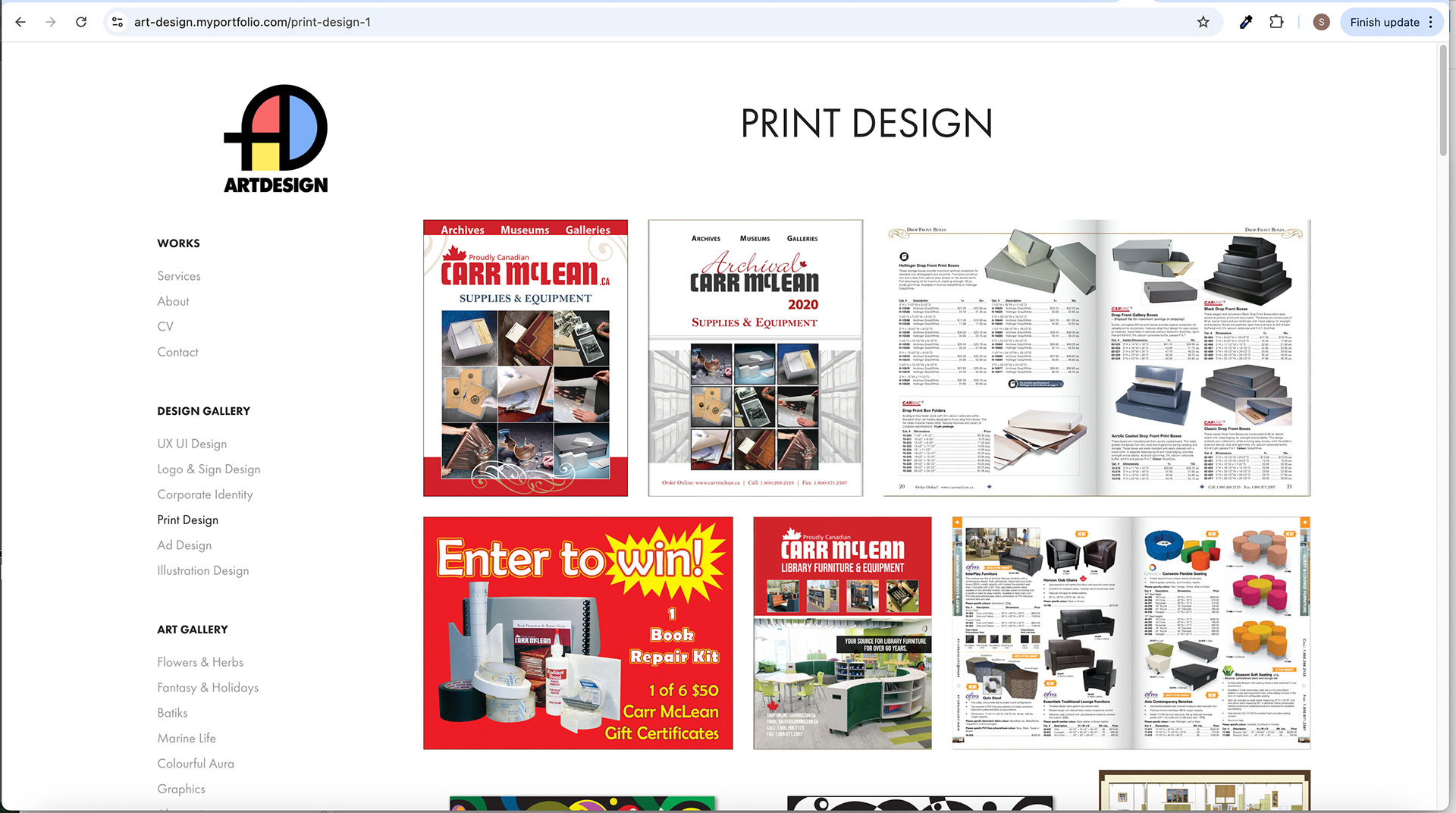 DESIGN GALLERY Subpage