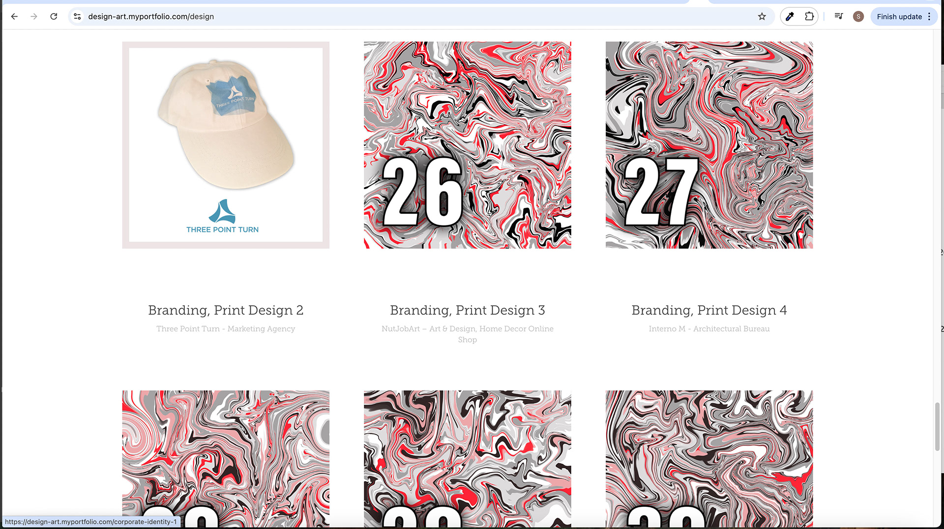 Design Screen - Image Hover Effect