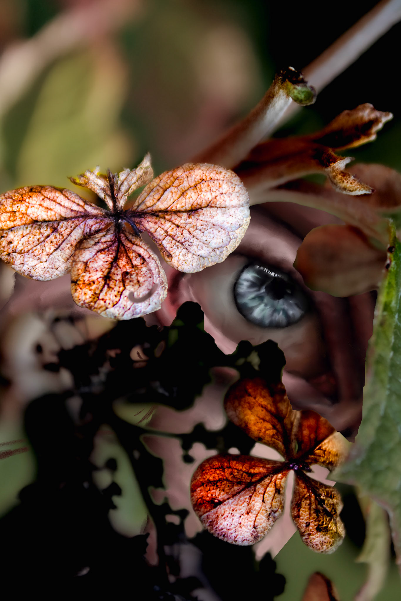 Transformation A, 2025: Photography and Drawing collage, no ai used