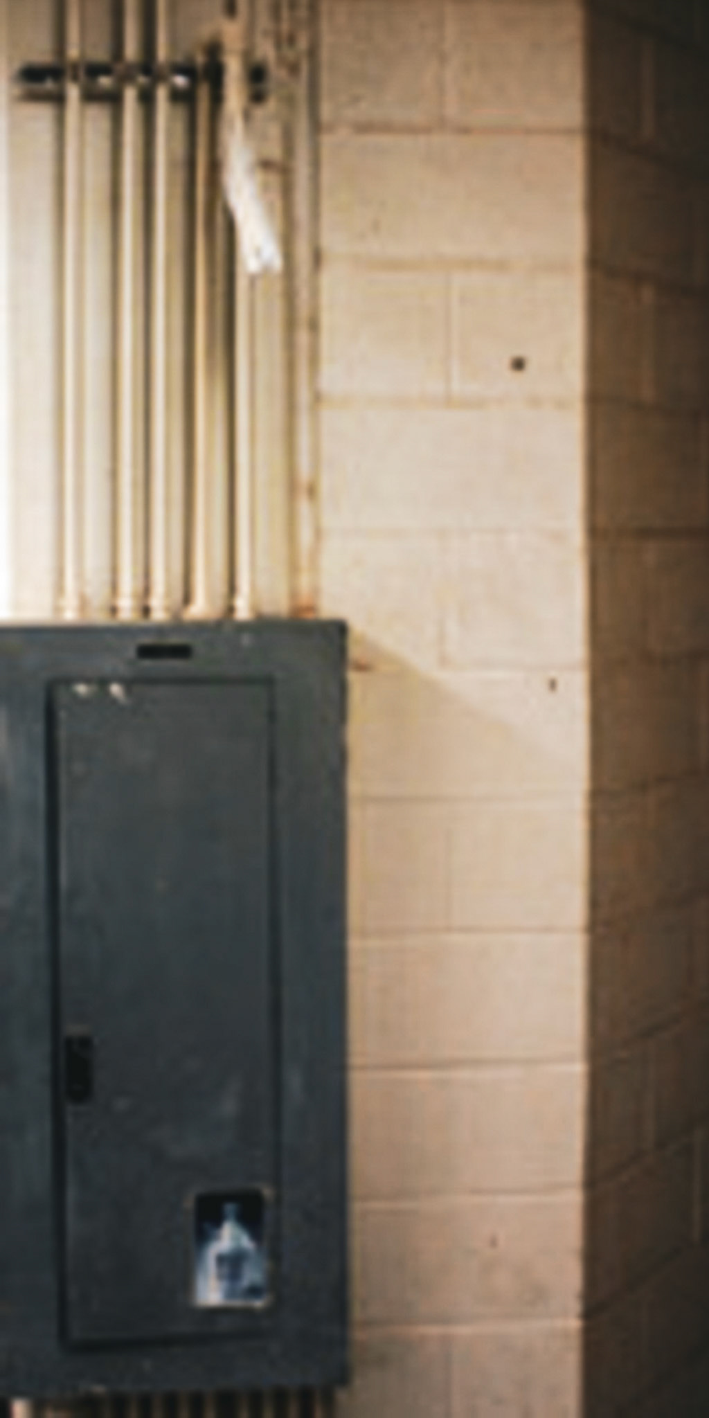 It’s Not What You Think, 2009, Slip Cast Clay,  Wall Paint, Dirt, Metal Pipe Fitting