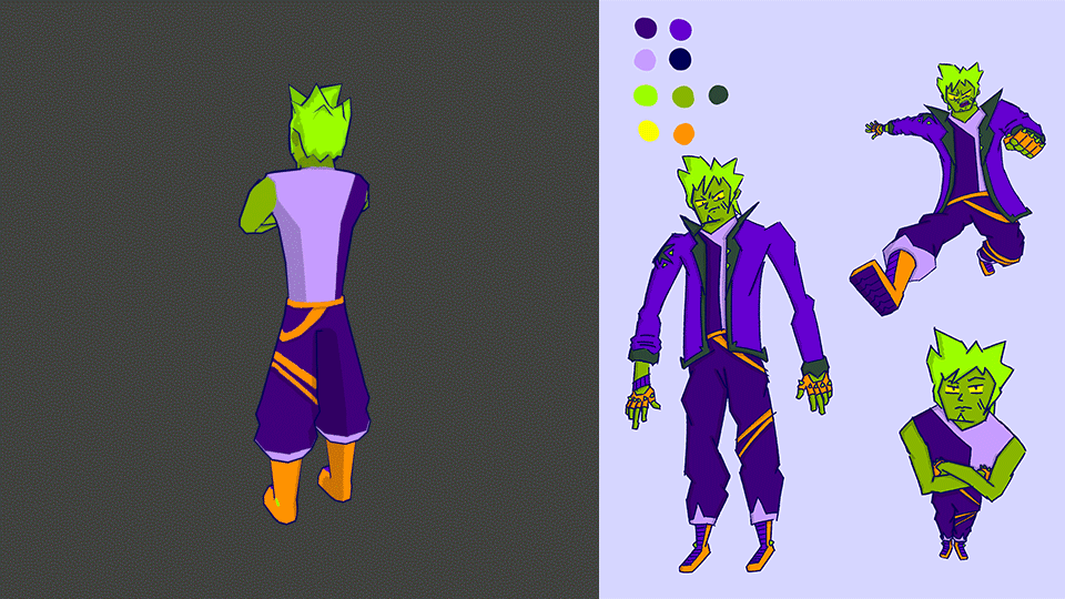 Original character and animation sequence (Blender, Jun 2024)