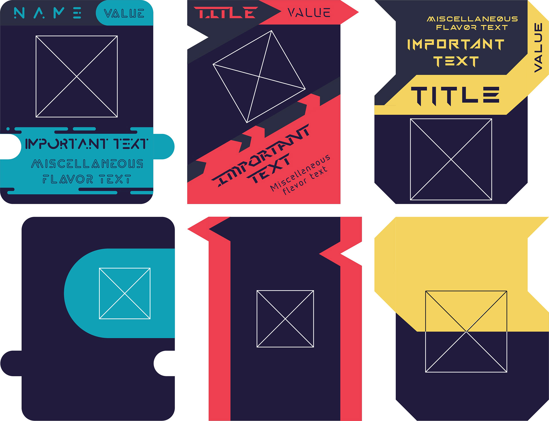 Visual exploration for card designs