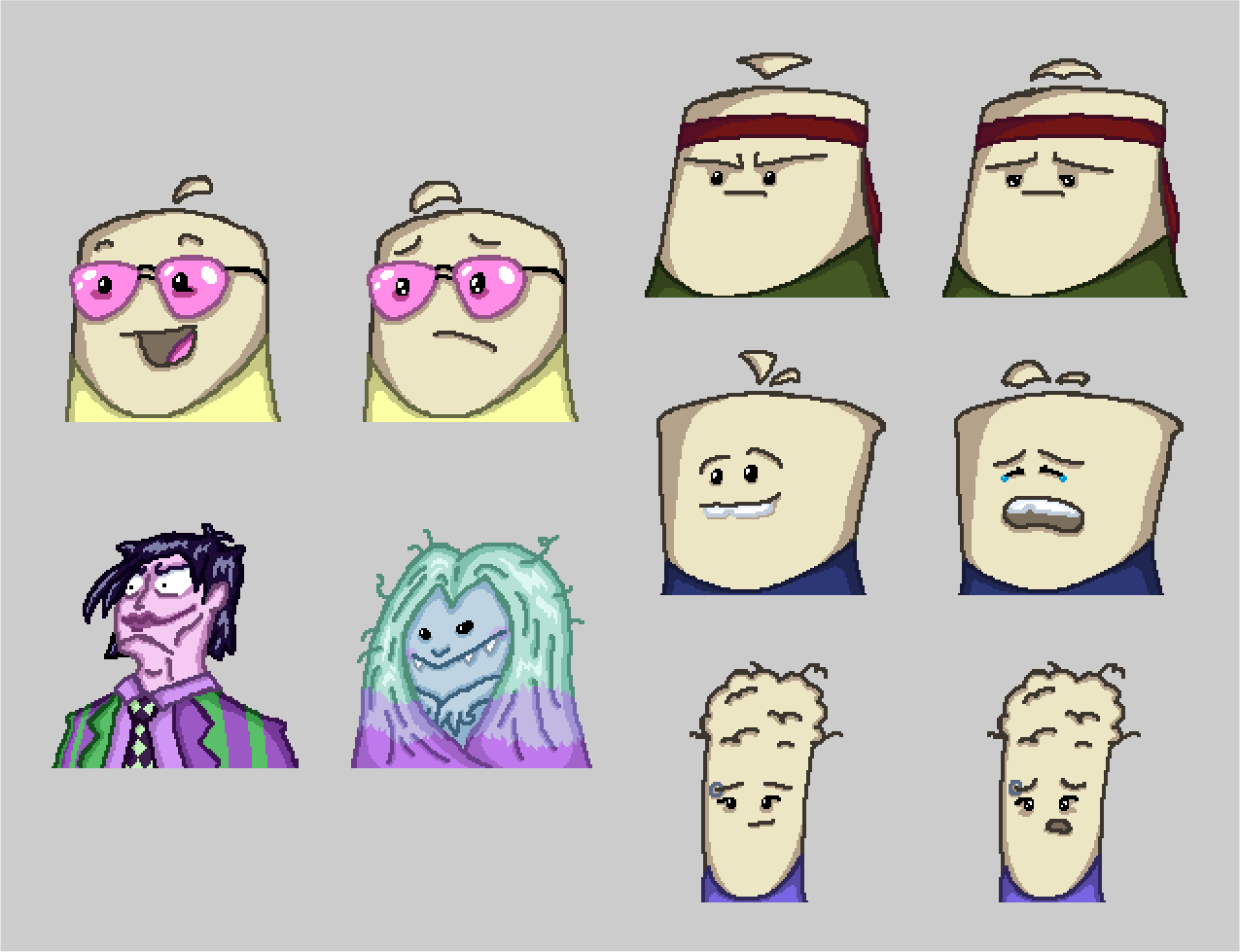 Character dialogue portraits