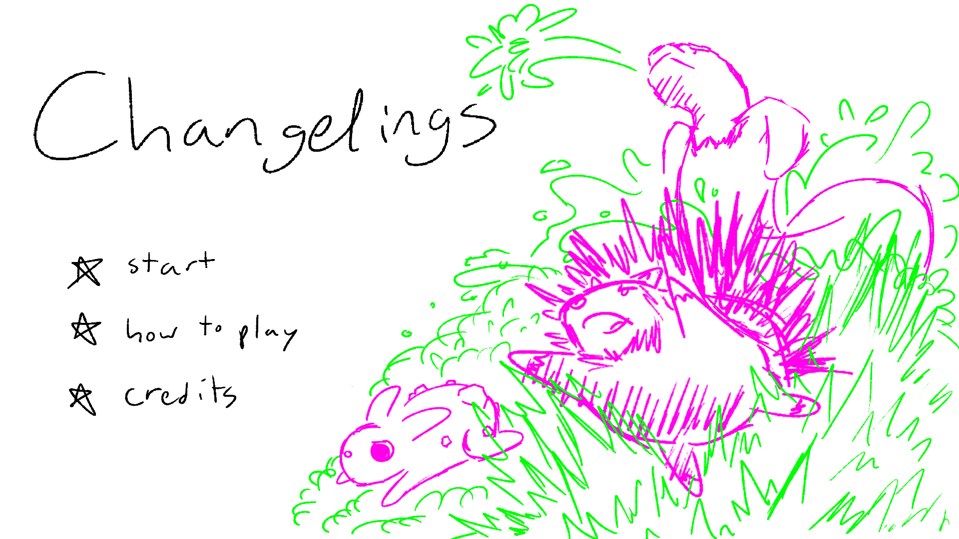 Key art/main menu sketch