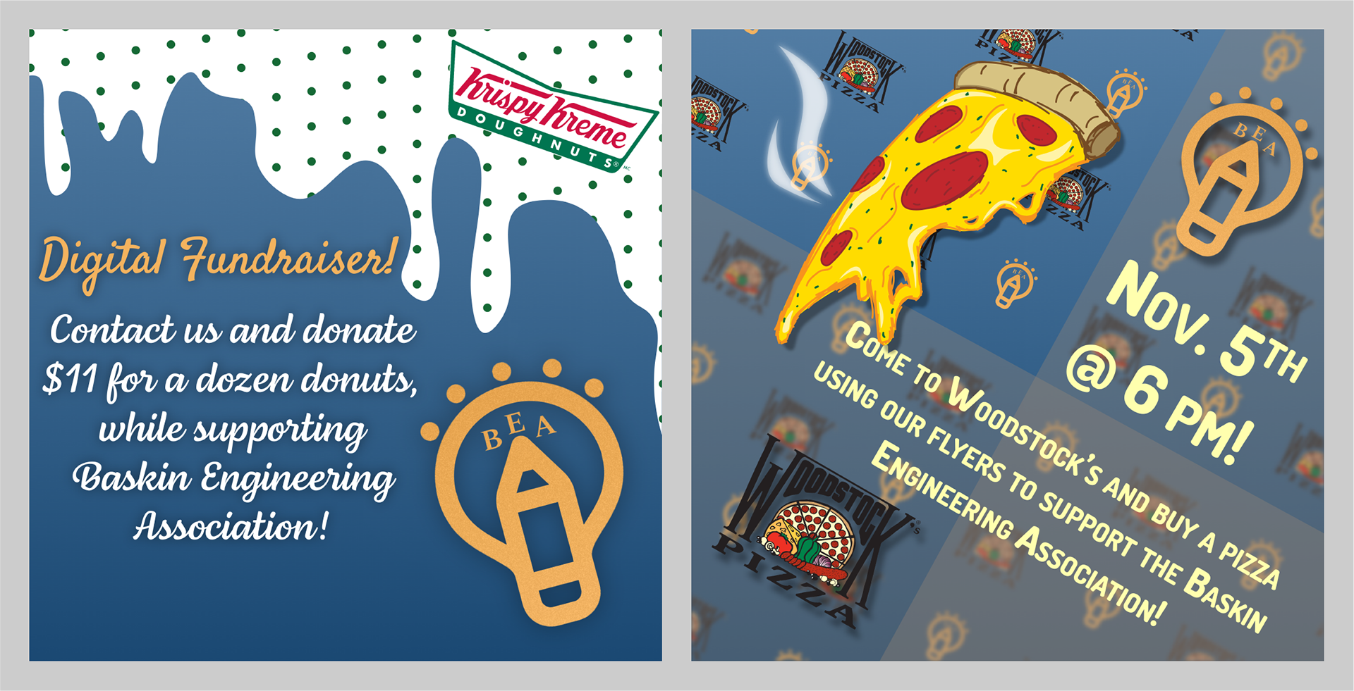 Posters for UCSC Baskin Engineering Fundraisers (Adobe Illustrator, Oct 2021 - Oct 2022)