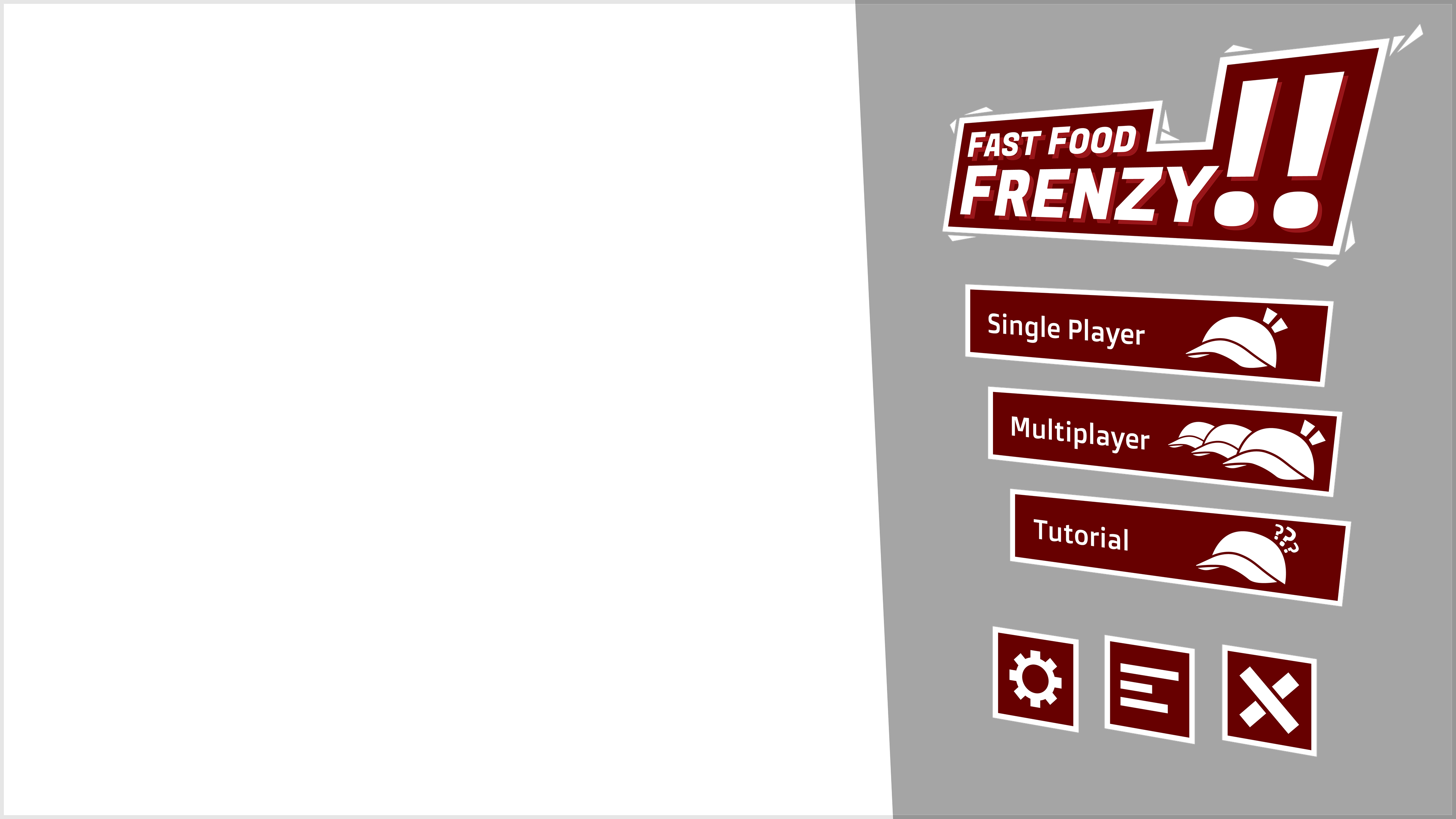 Main menu screen