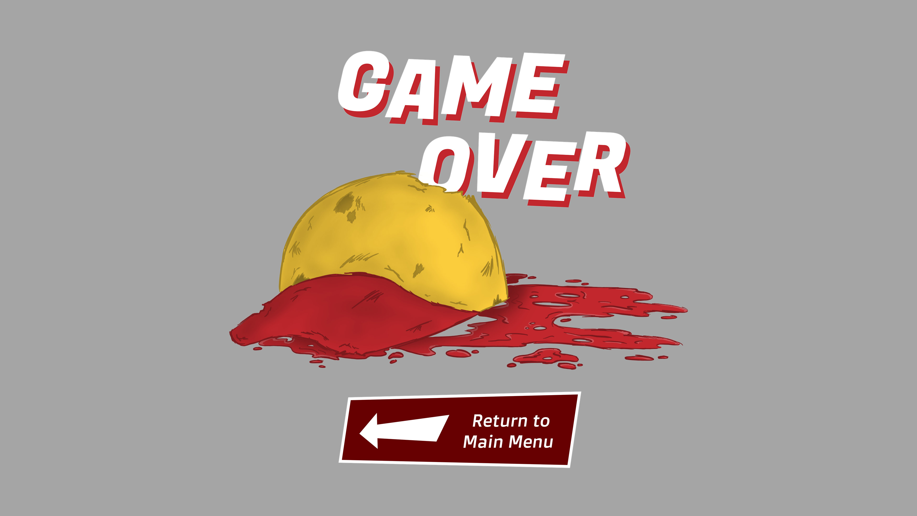Game over screen