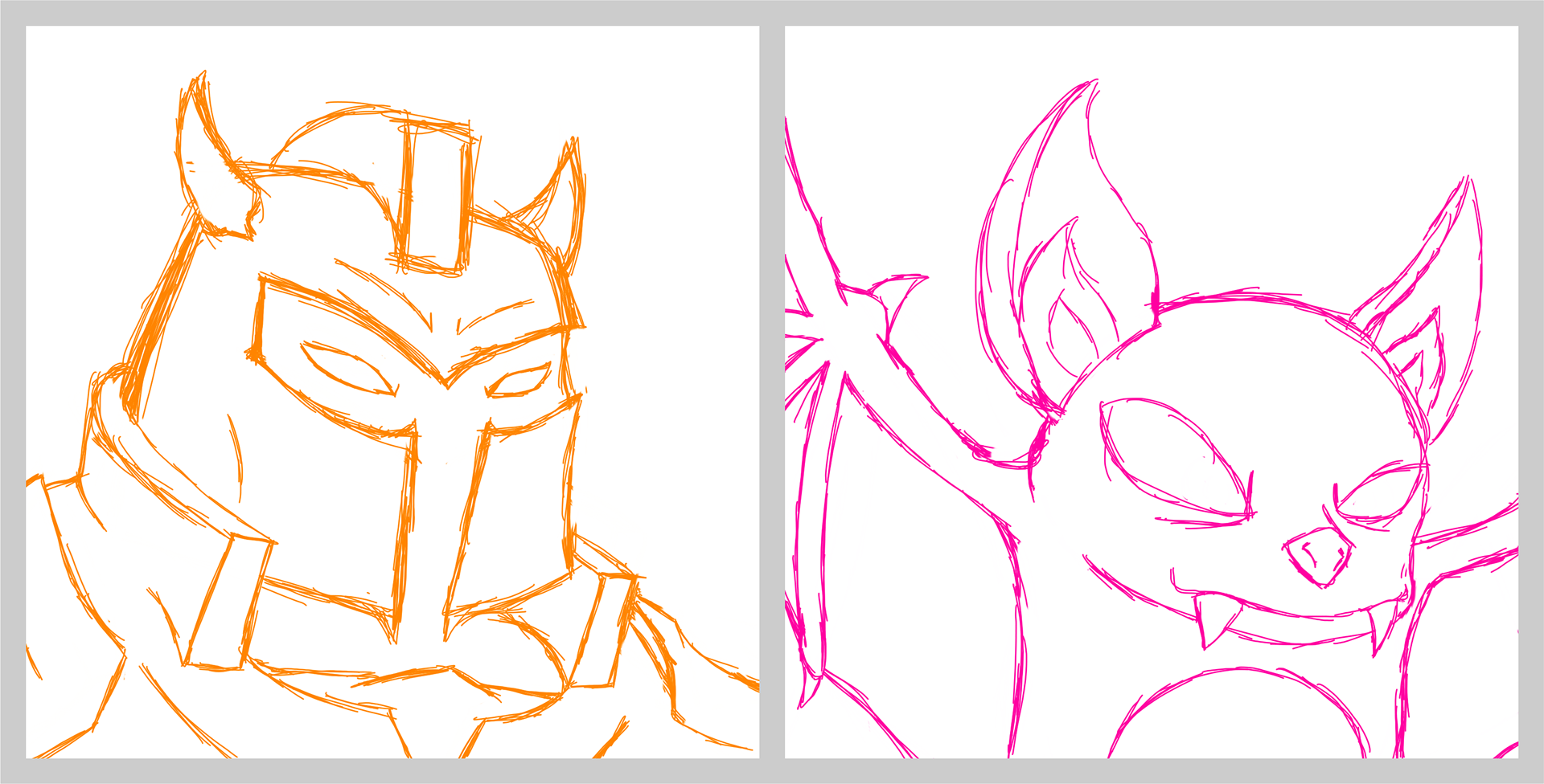 Unused enemy sketches
