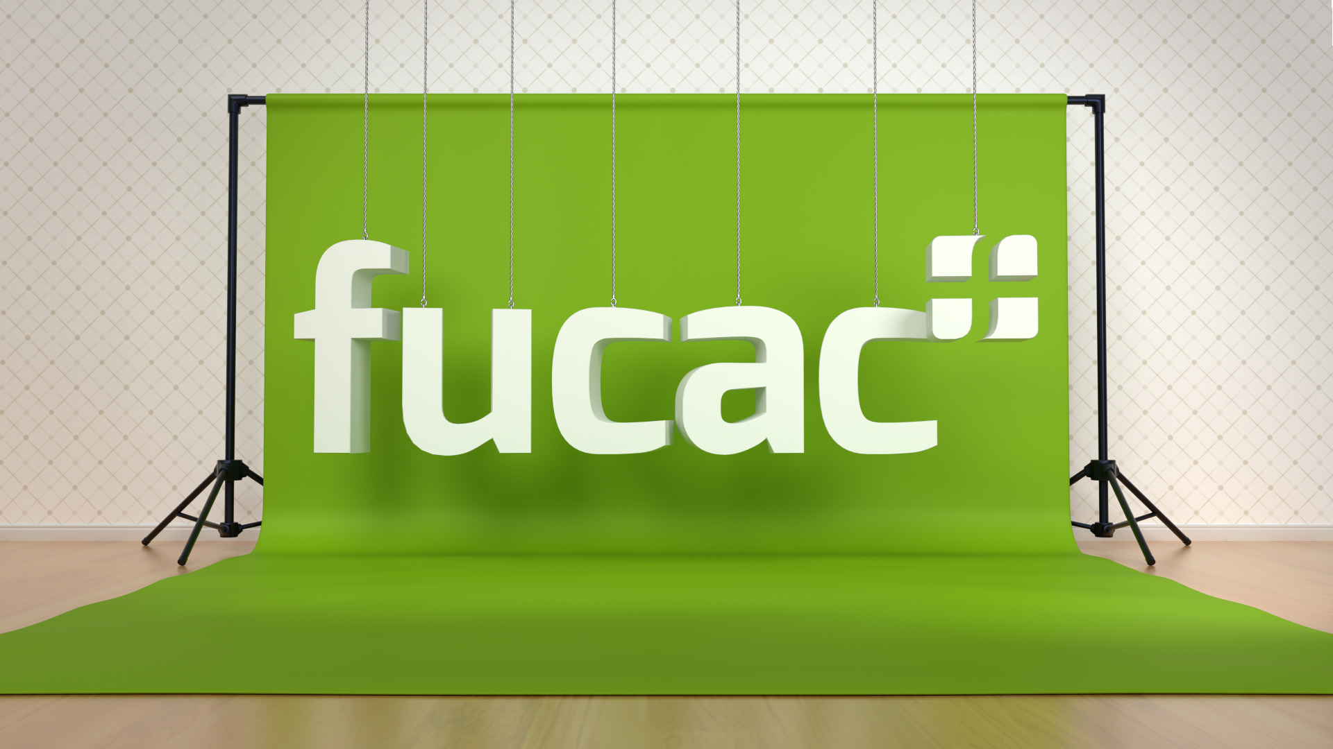 Fucac logo green screen design