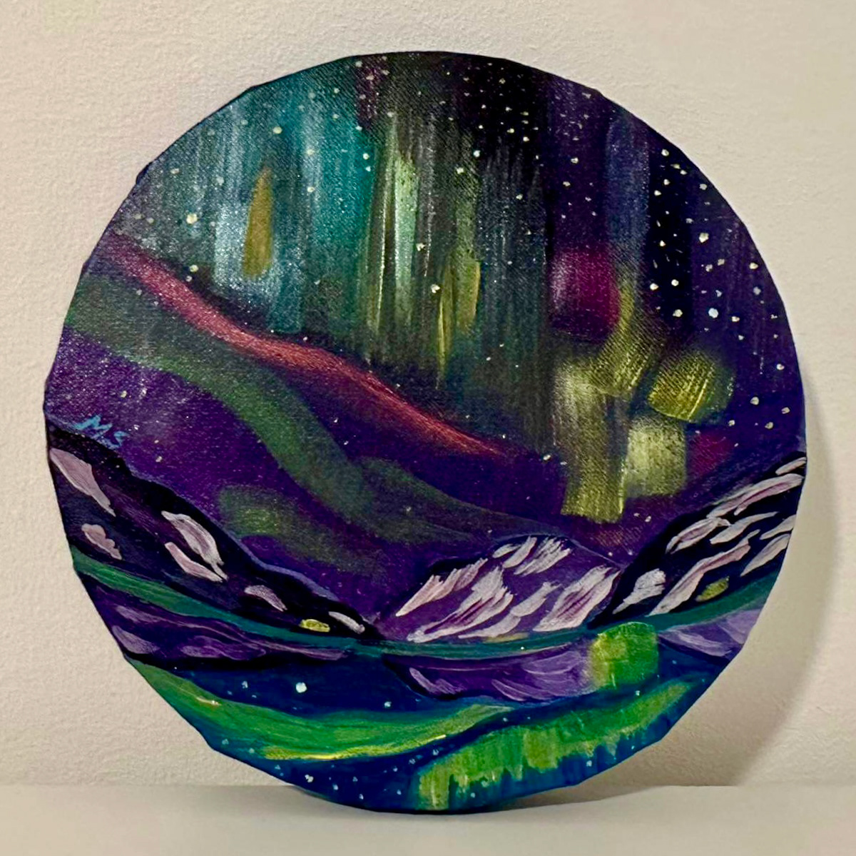 Northern Nights, Acrylic on canvas