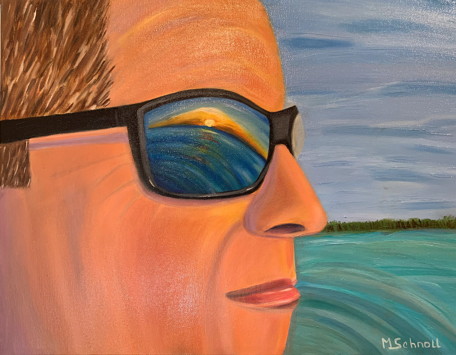 Reflections, Oil on Canvas