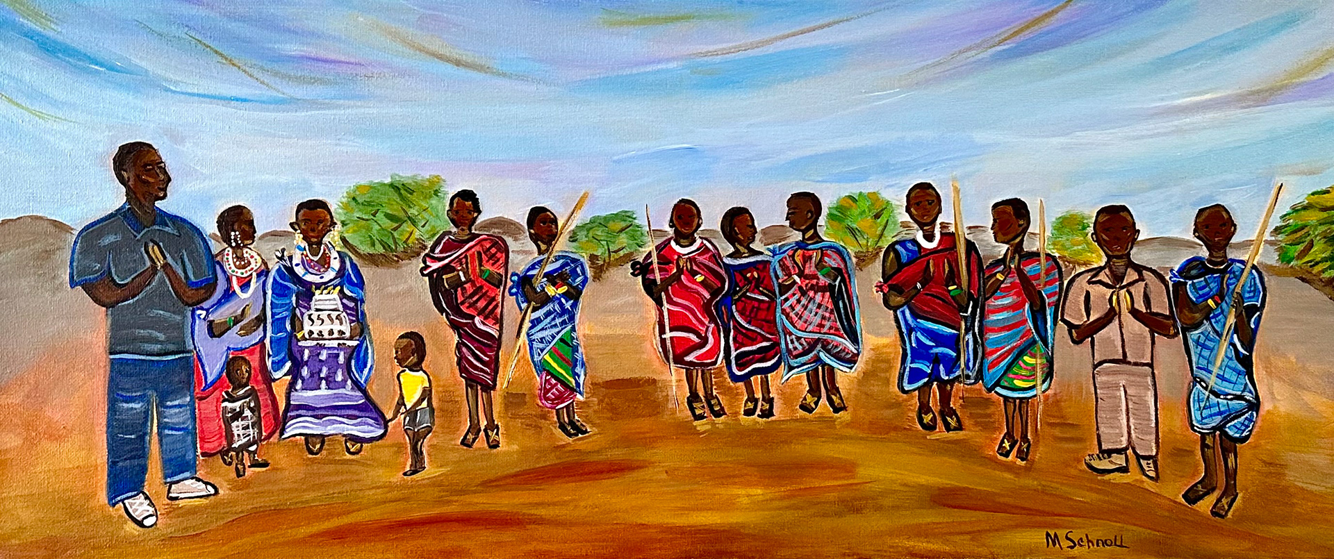 Furaha ya Kuzaliwa Kwangu, Happy Birthday to Me, Acrylic on Canvas