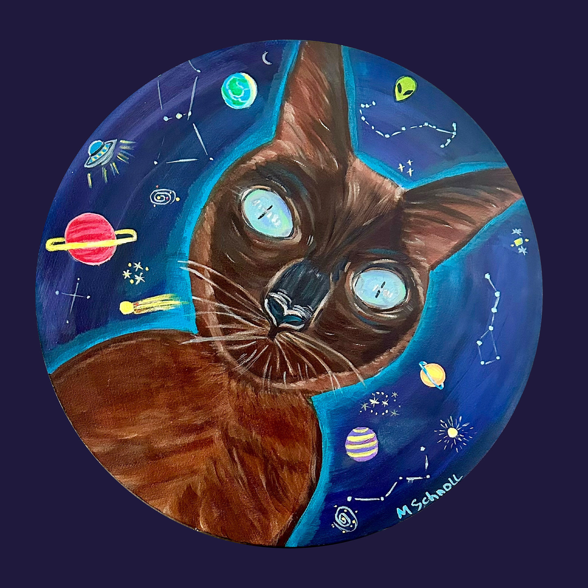 Poesje, Acrylic on Canvas