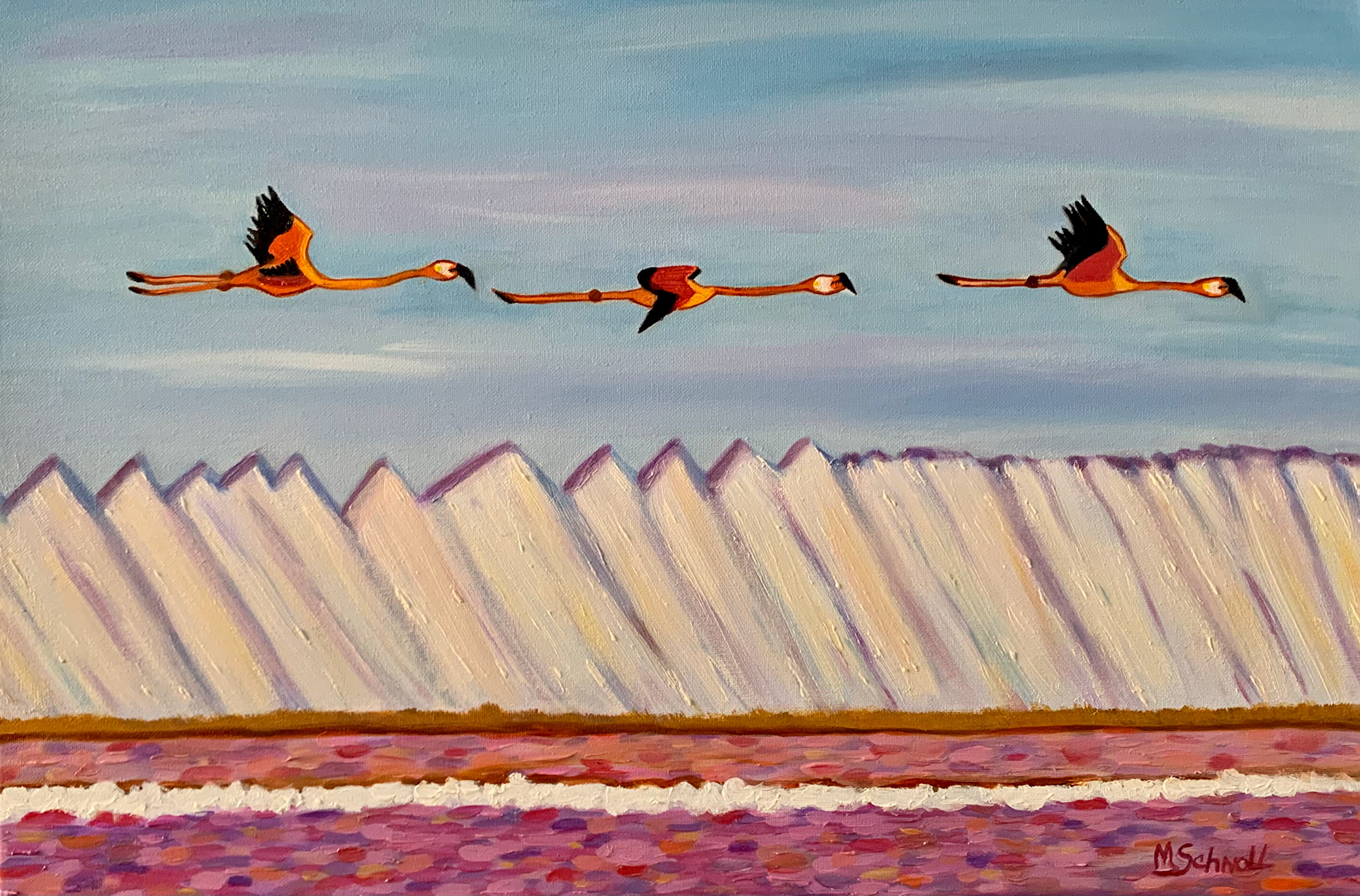 Bonairean Air Force, Oil on Canvas