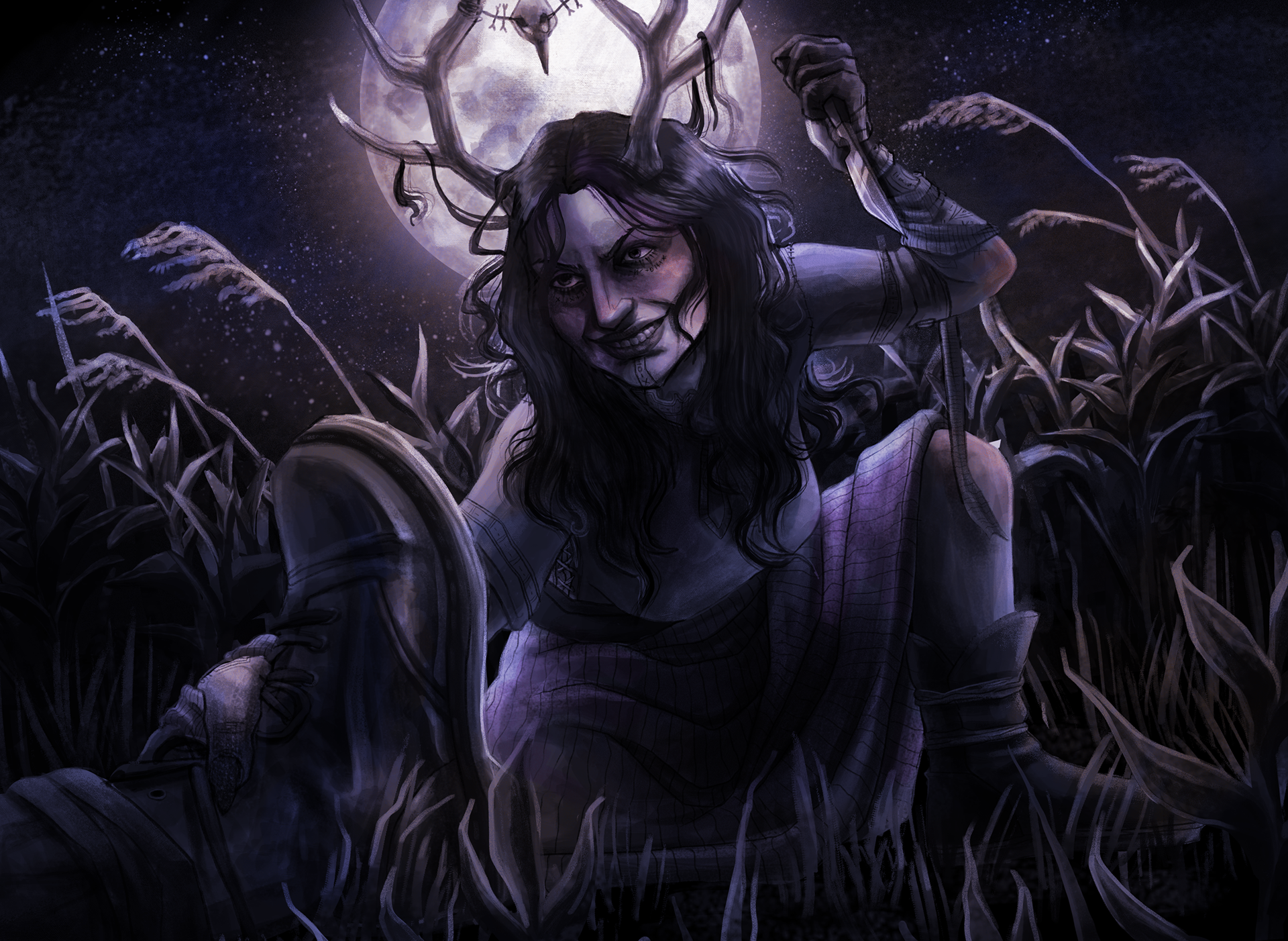 "Witching Hour" - An exploration of a rough character idea.