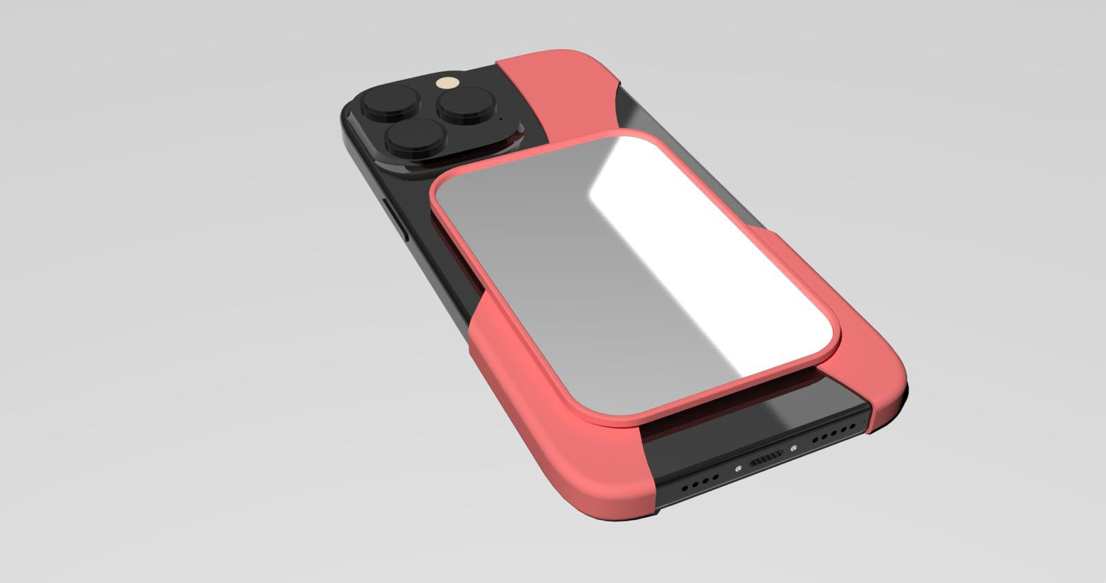 Perspective view in "render mode" - Back side 1