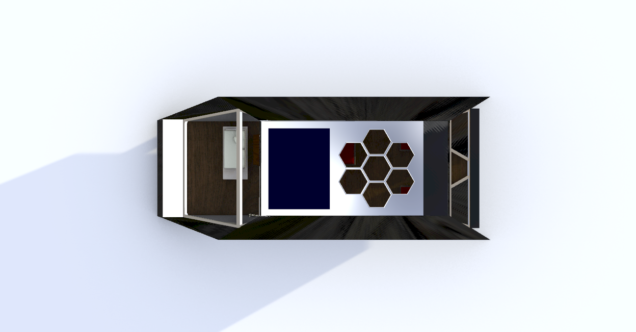 Upper view in "render mode"
