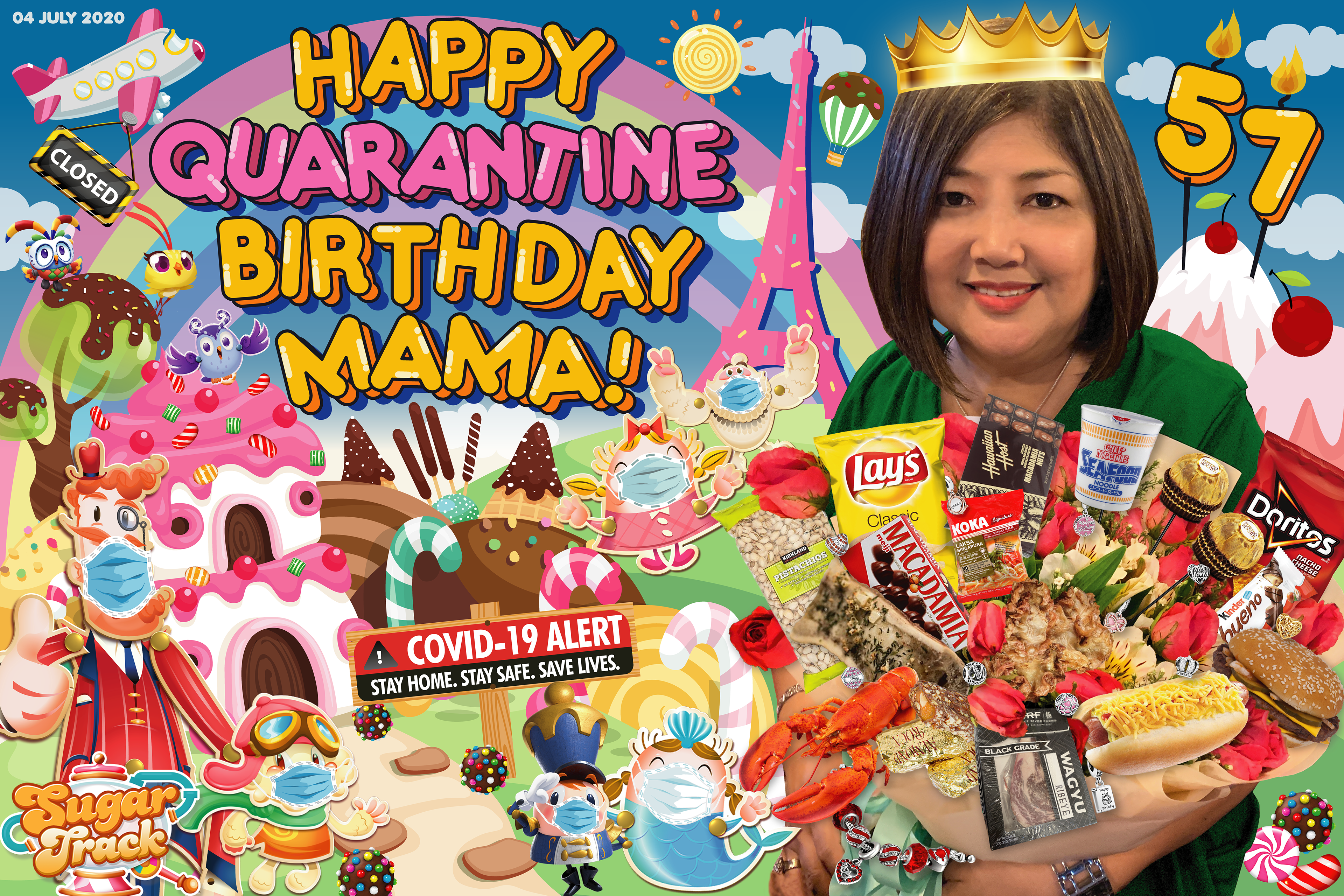 Theme: Candy Crush/ COVID-19/ Grocery