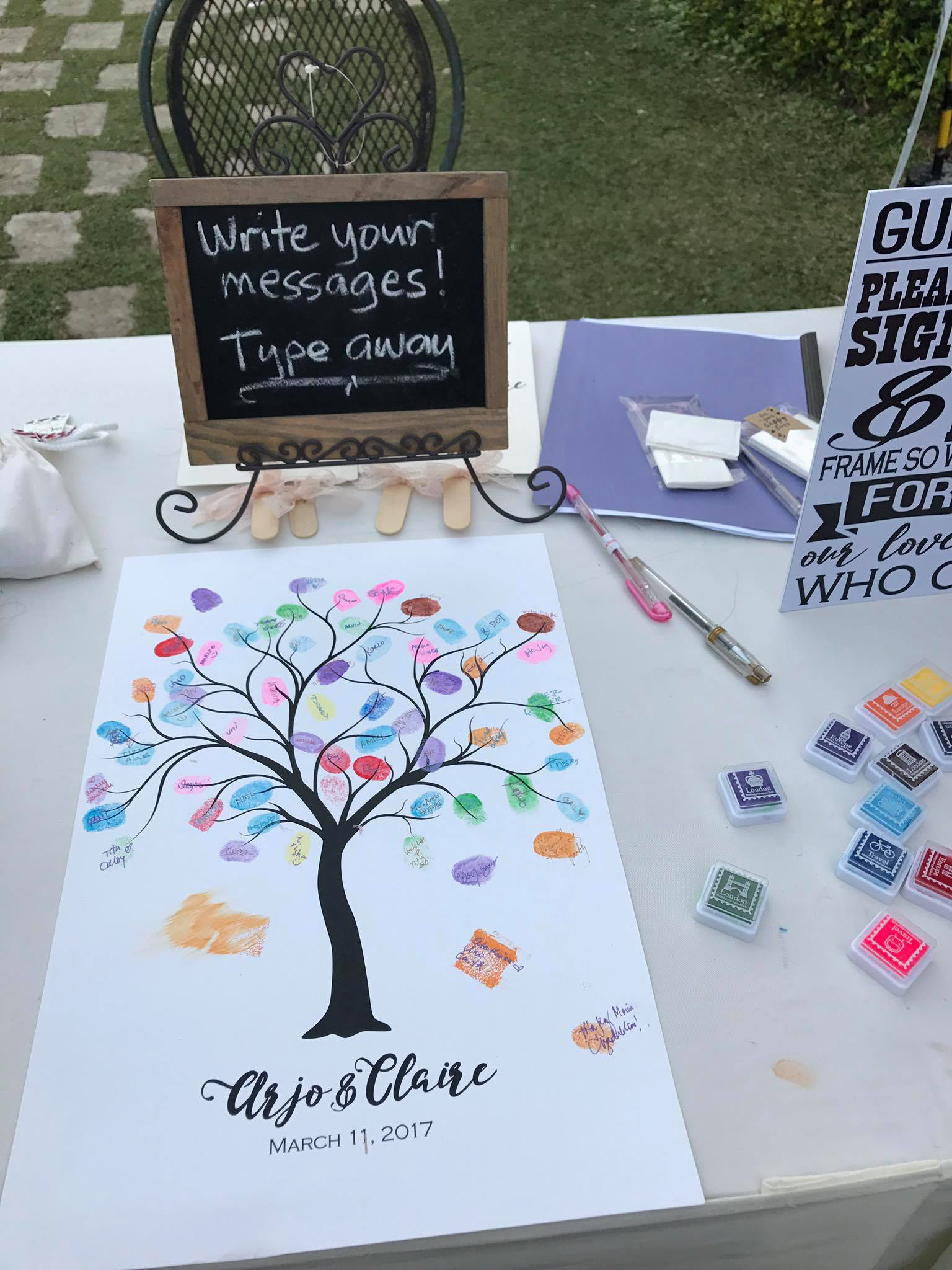 Thumbmark guest book