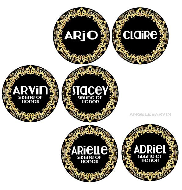 Name tags for the siblings