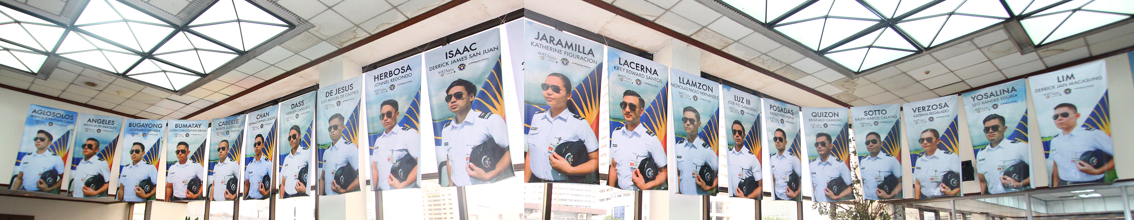 Actual prints of graduation photo on 6 x 3 ft tarpaulin, hanged during the class graduation