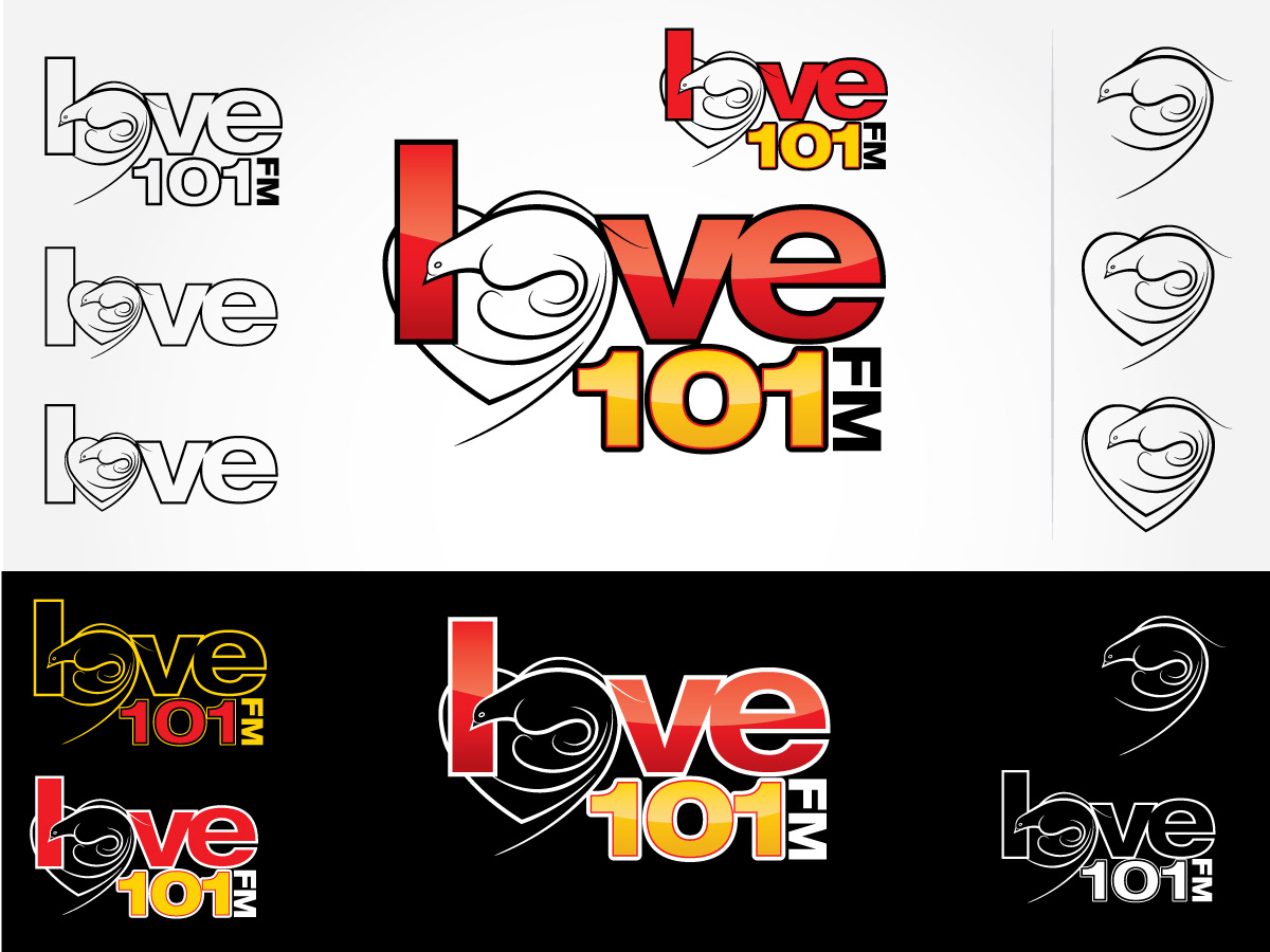 My entry back when Love101 had their logo design contest
