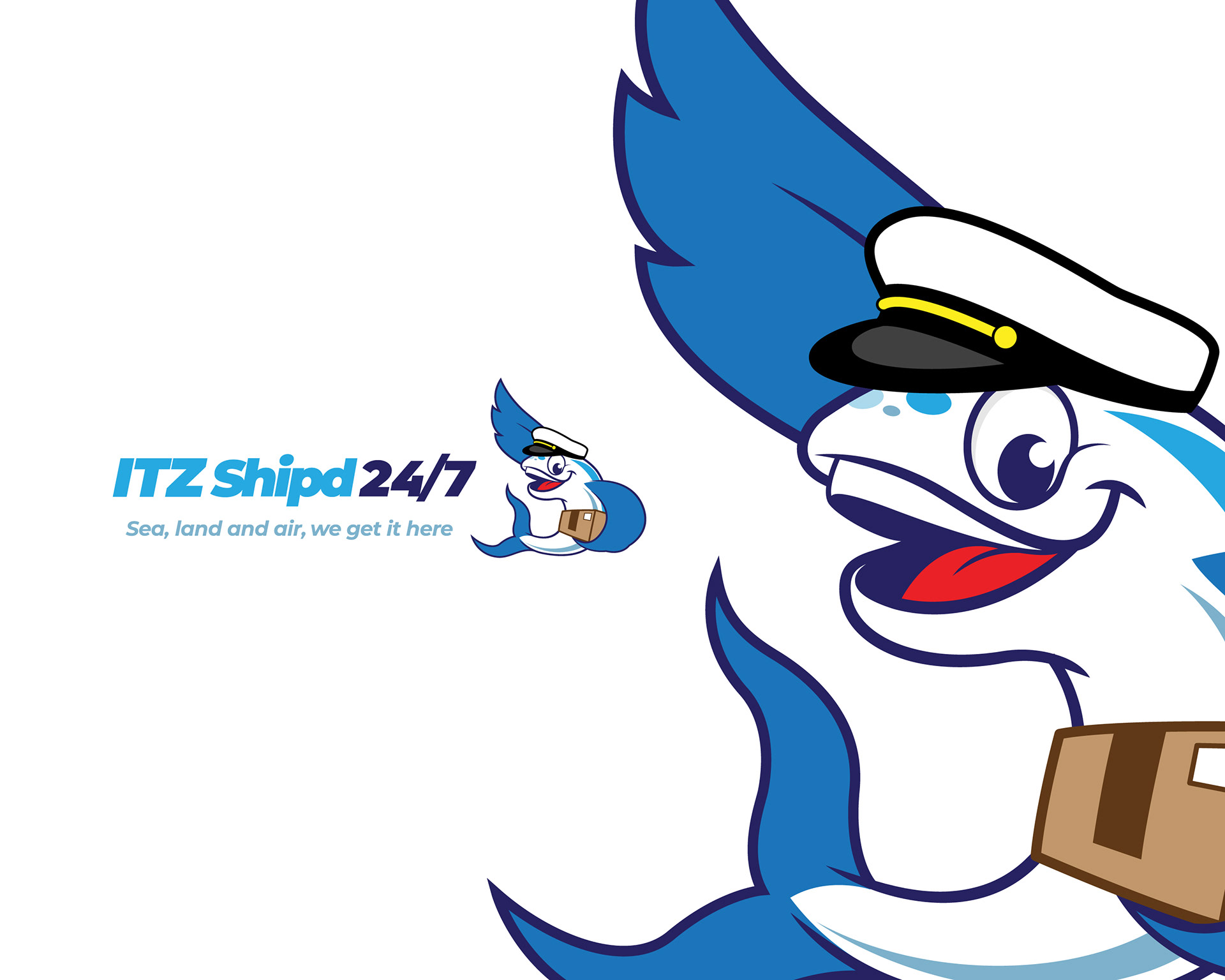 Design for "ITZ Shipd 24/7" (business was sold to another logistics company)