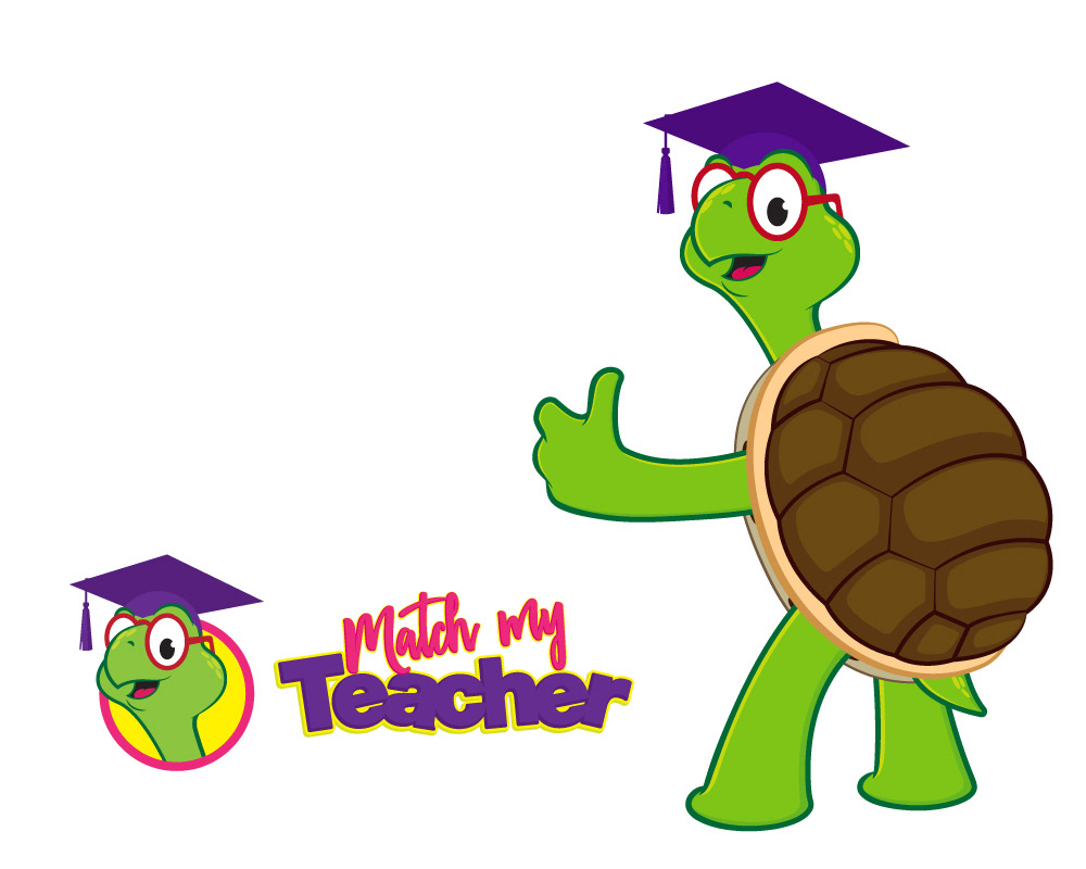 Match My Teacher logo and character (His name is Tudor)