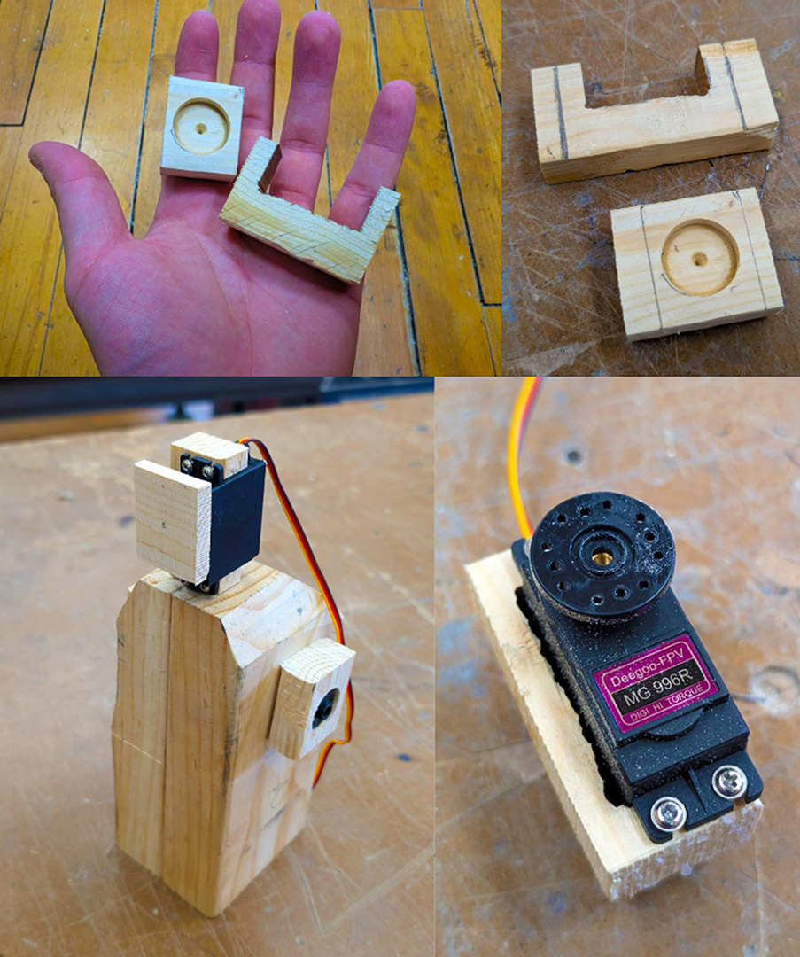 Manufactured a repeatable wood part-motor assembly.