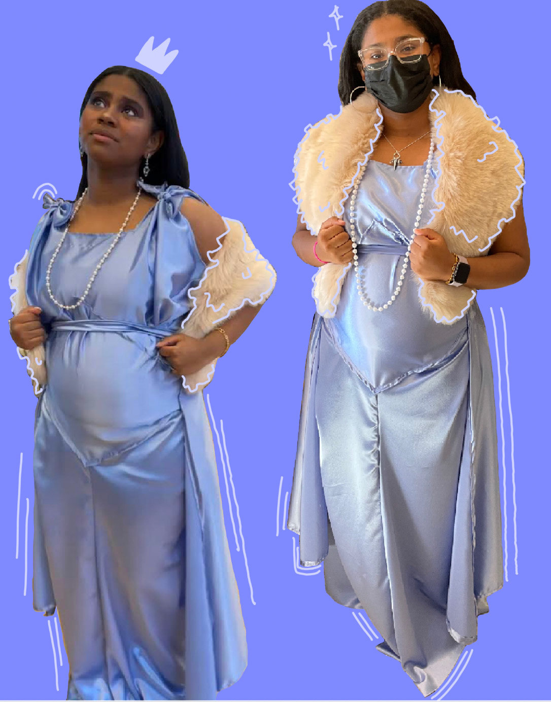A Winter's Tale - Sewn for a Harlem Renaissance based production, worn by a pregnant Queen Hermione