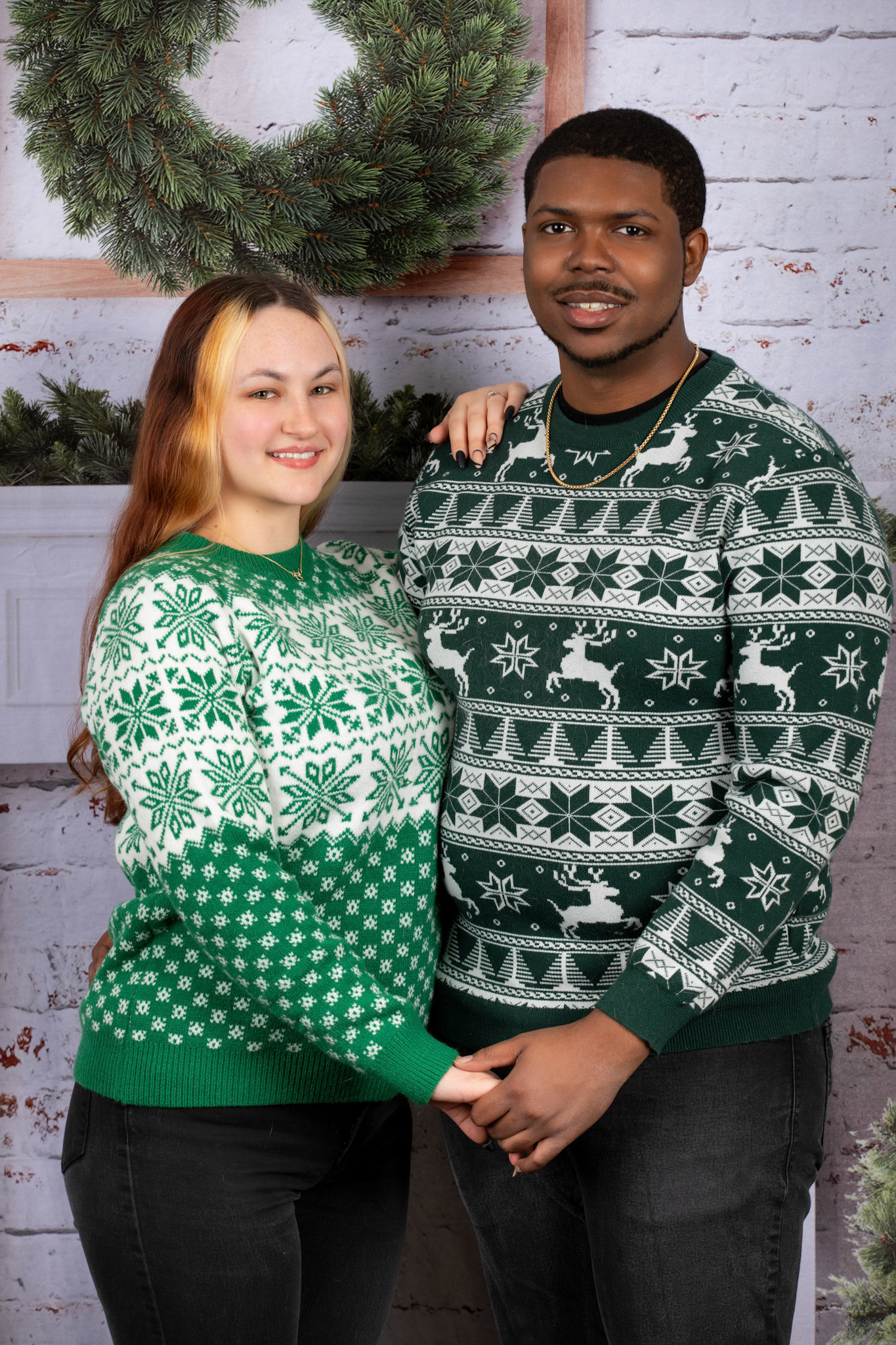 Amber Couple Cat Xmas