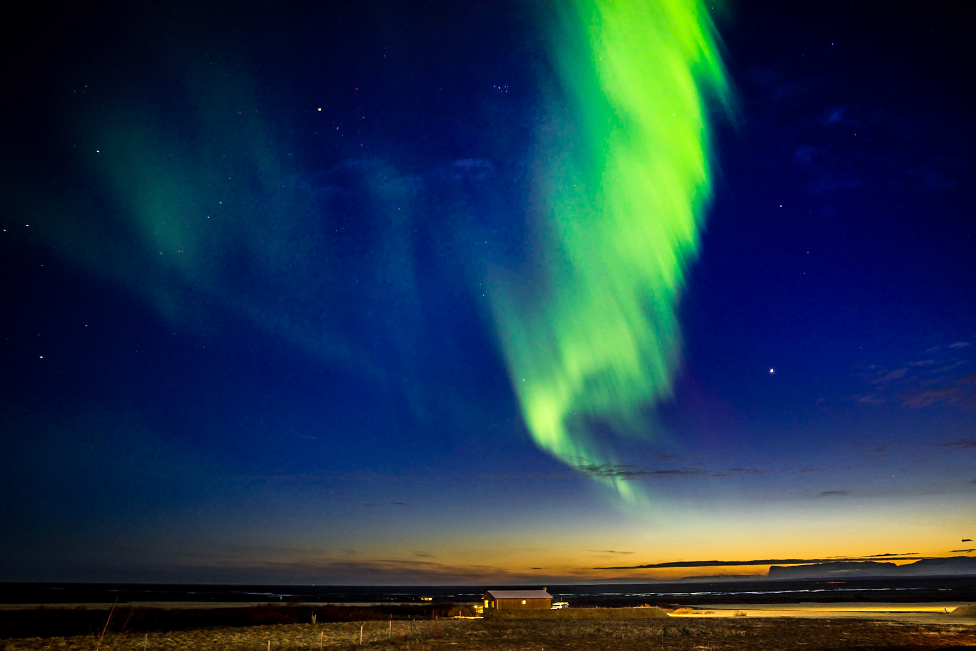 Iceland Northern Lights &amp; Sunset