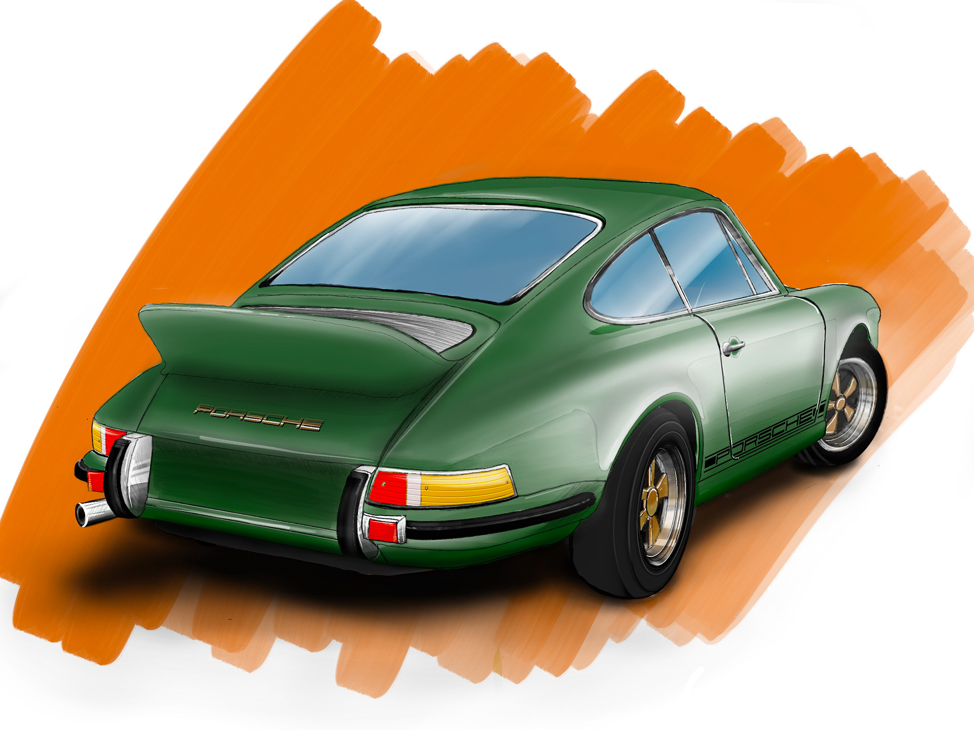Rendering with Hand drawing&Procreate