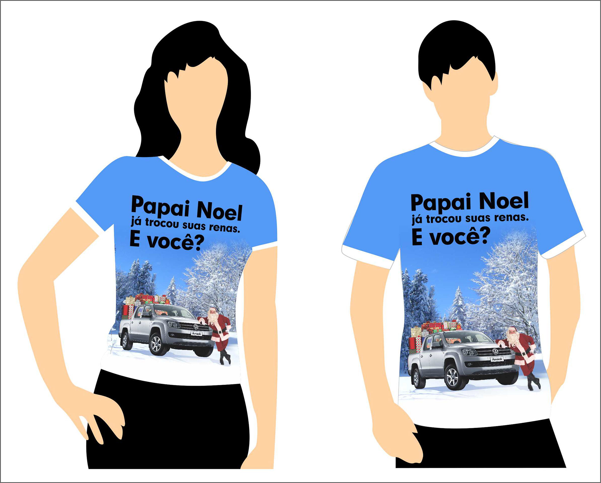 Camiseta com ID da promoção de natal