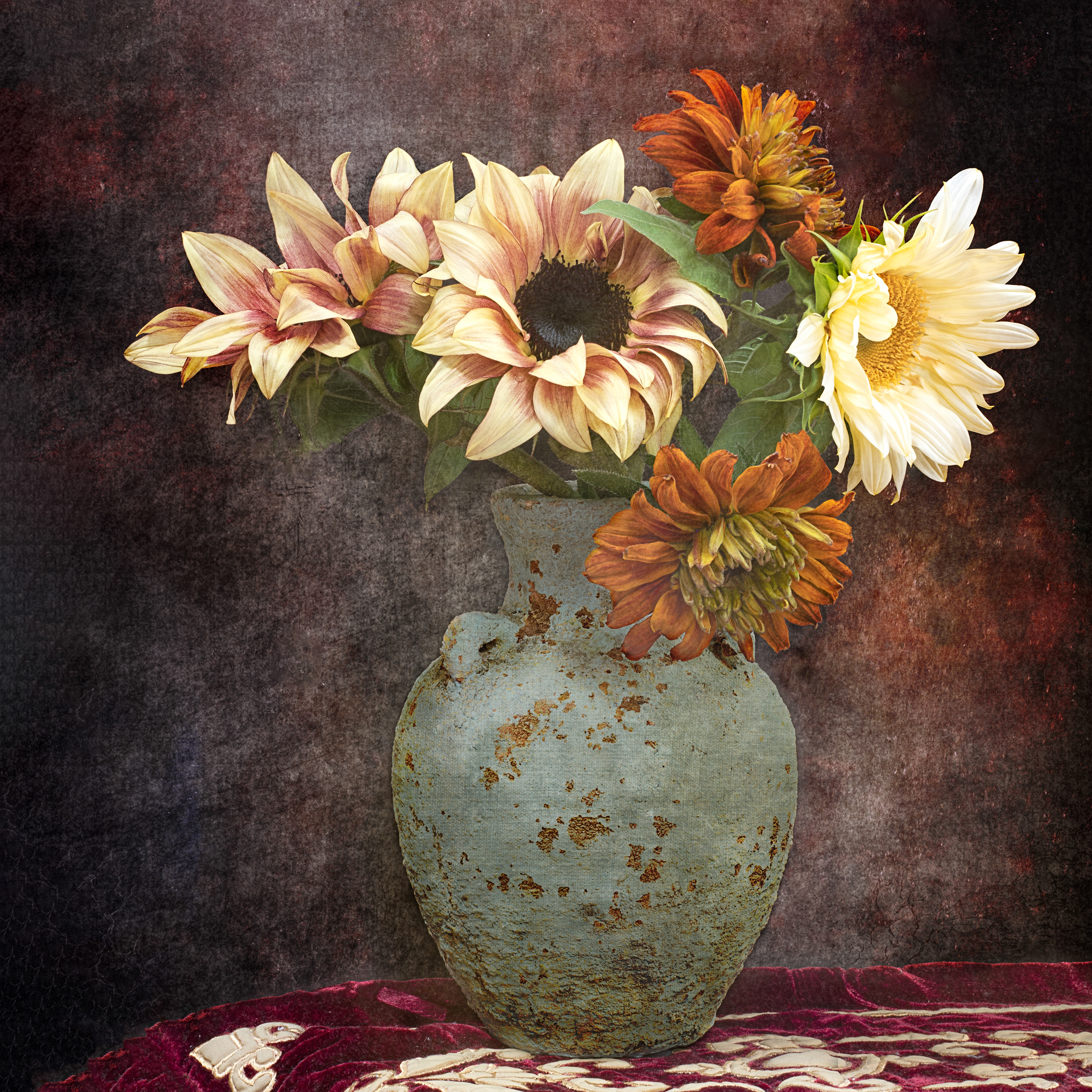 Sunflowers and Rudbeckis