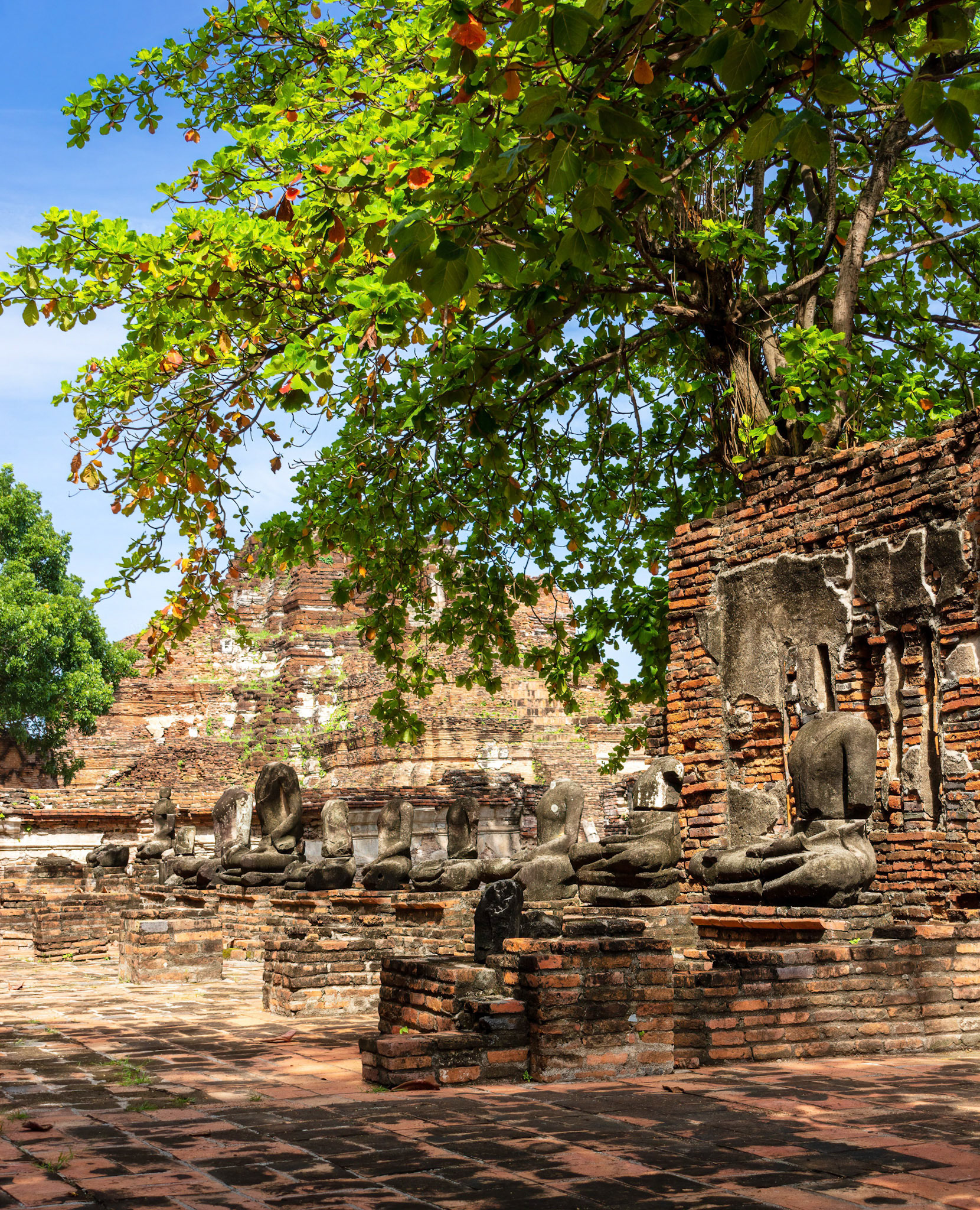 Wat Maha That, built in 1374 and destroyed by the Burmese in 1767.