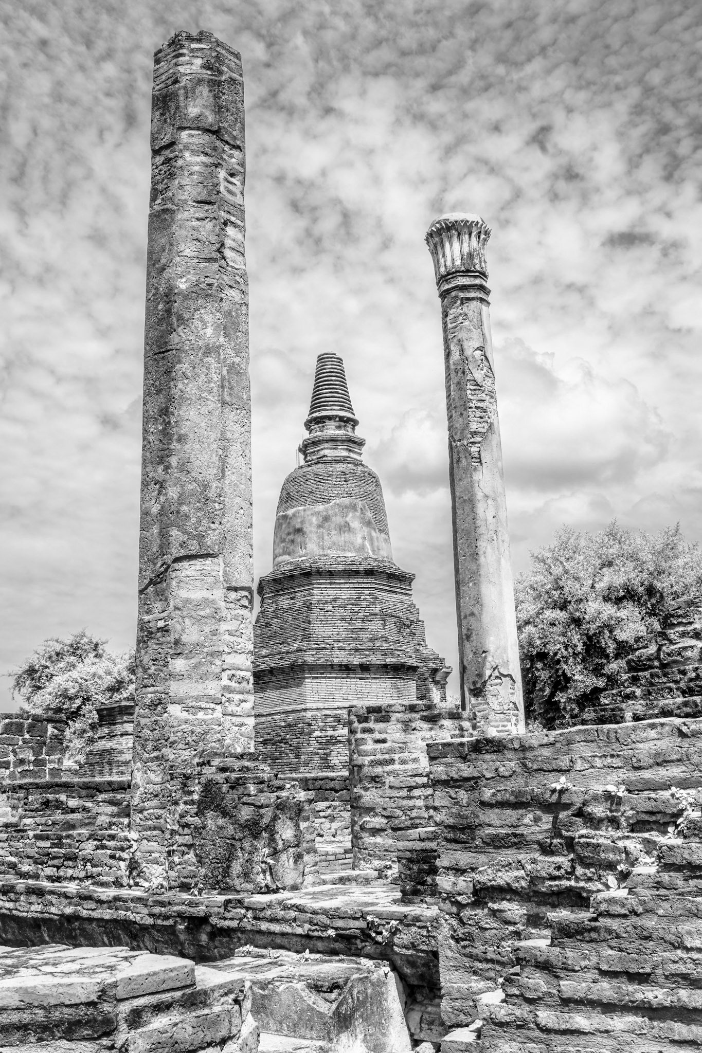 Wat Maha That, built in 1374 and destroyed by the Burmese in 1767.