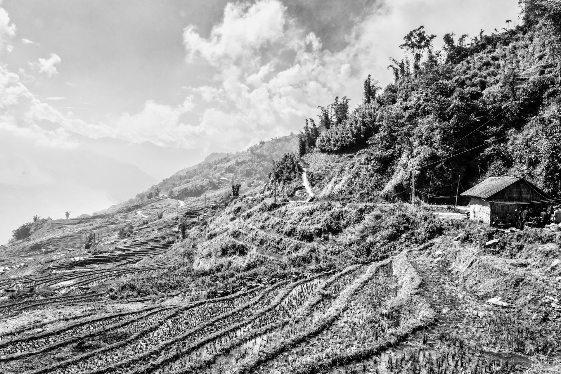on the road between Y Tý and Sa Pa